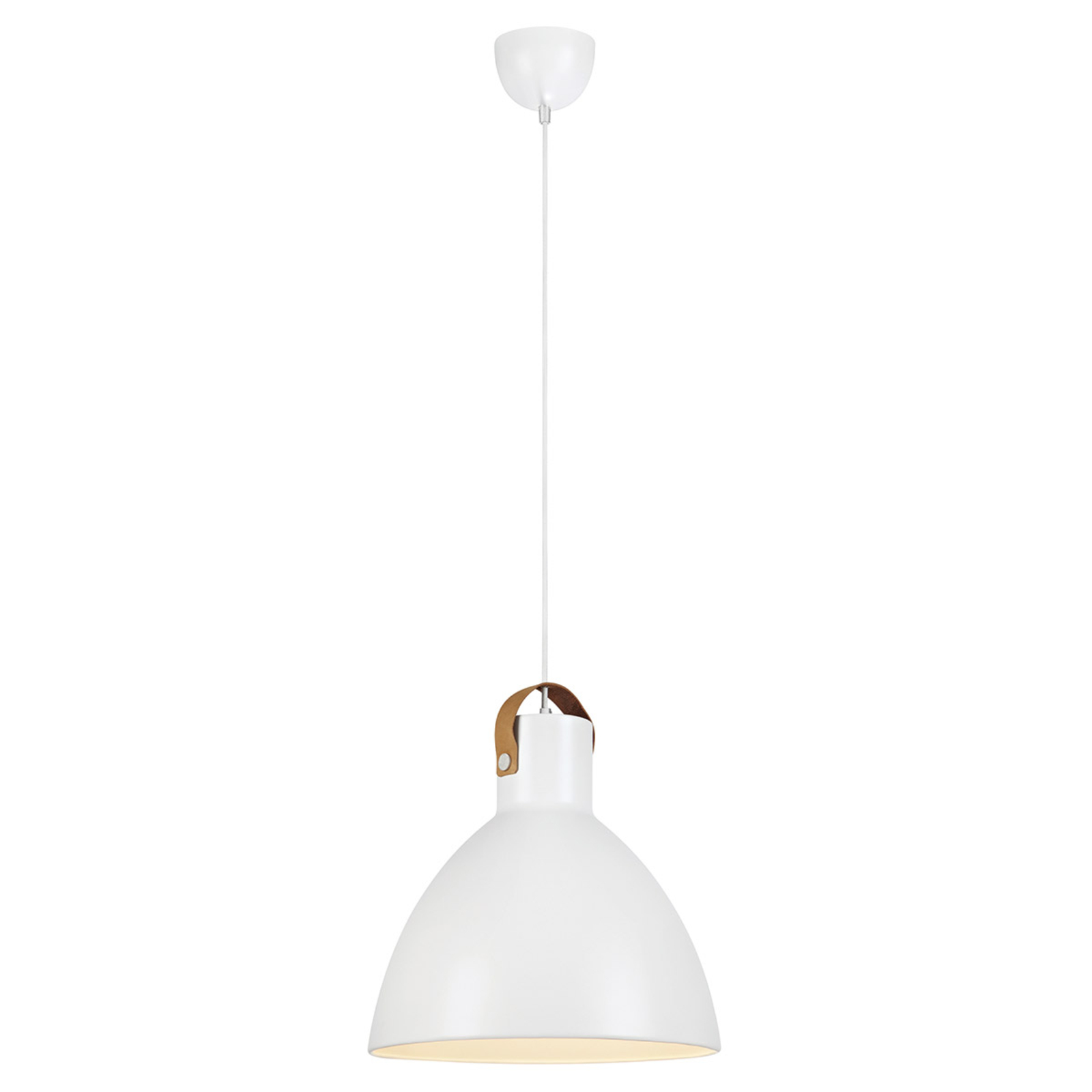 Hanging lamp Eagle with metal shade Ø 35 cm white