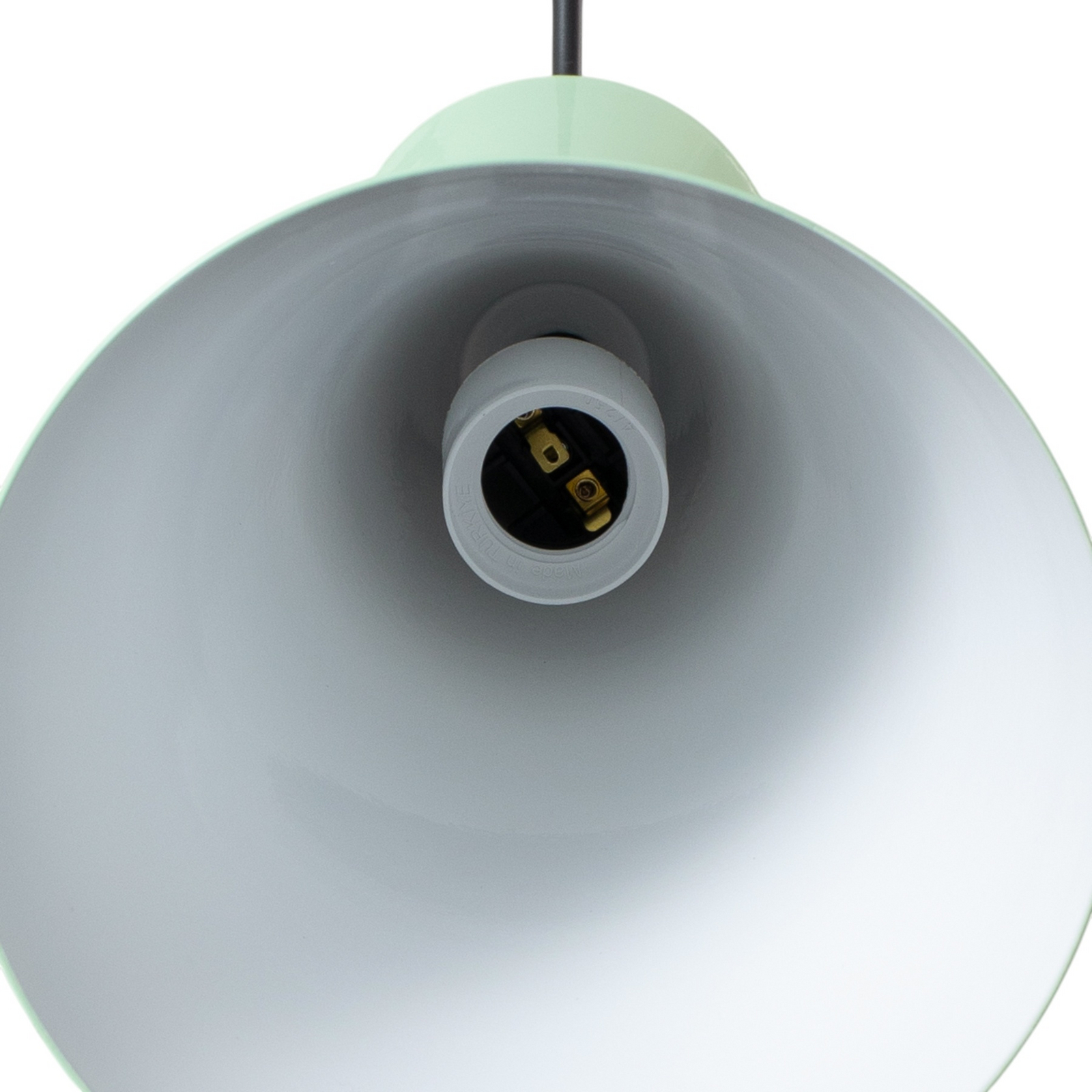 Hängeleuchte Glenora, mintgrün/weiß, Metall, Ø 18 cm