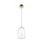 Maytoni LED pendant light Splash, clear, Ø 20 cm, glass