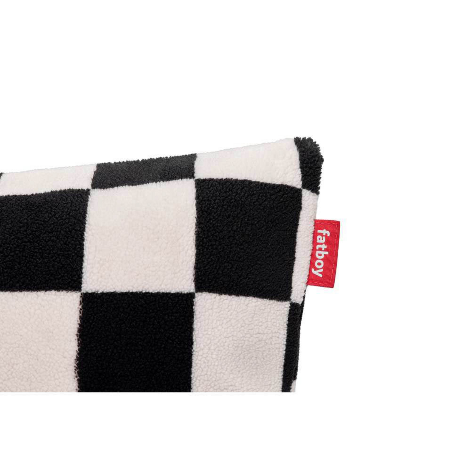 Square Teddy Coussin Chess Black Ecru - Fatboy®