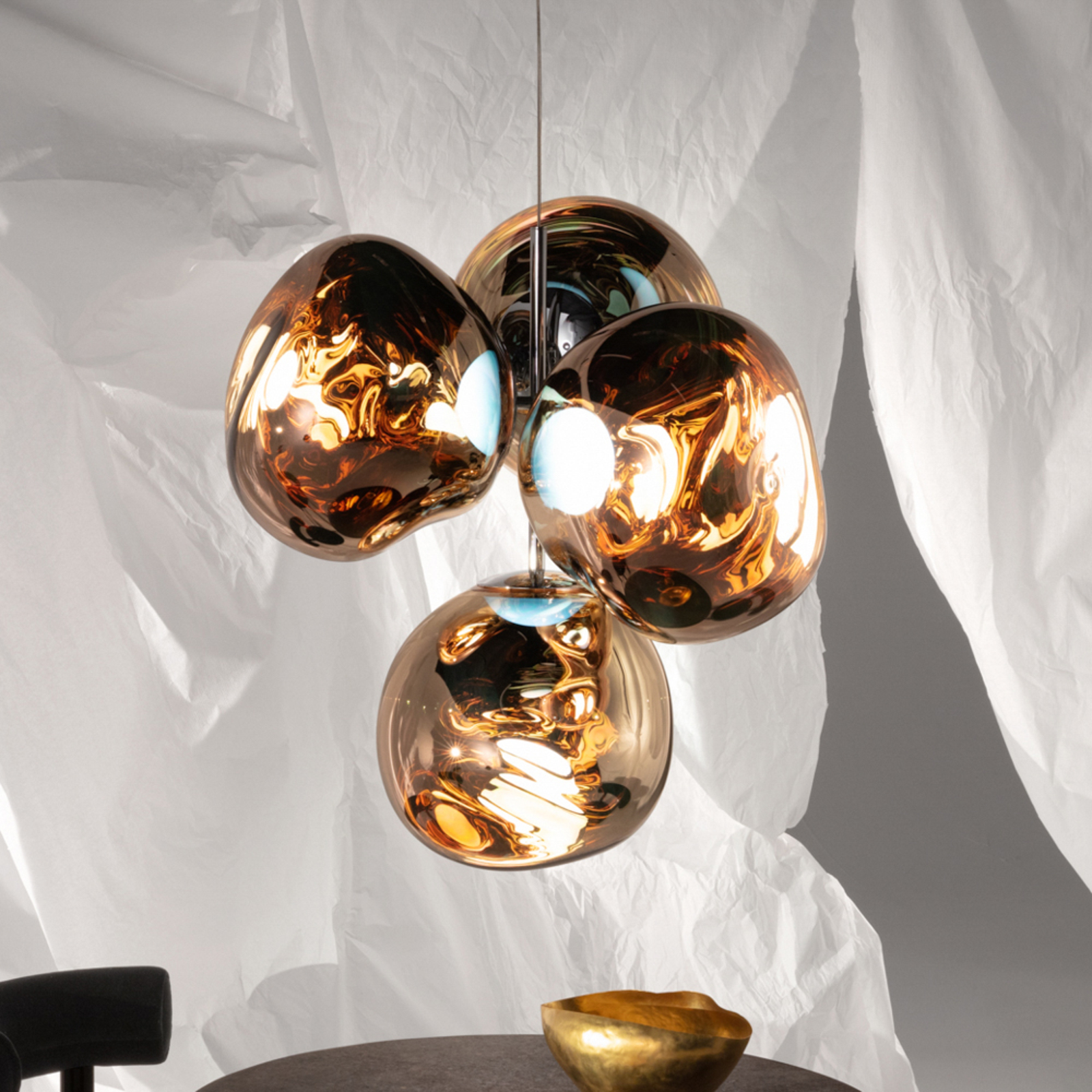 Tom Dixon Hängelampe Melt Small,  Ø 98 cm, 4-flg.
