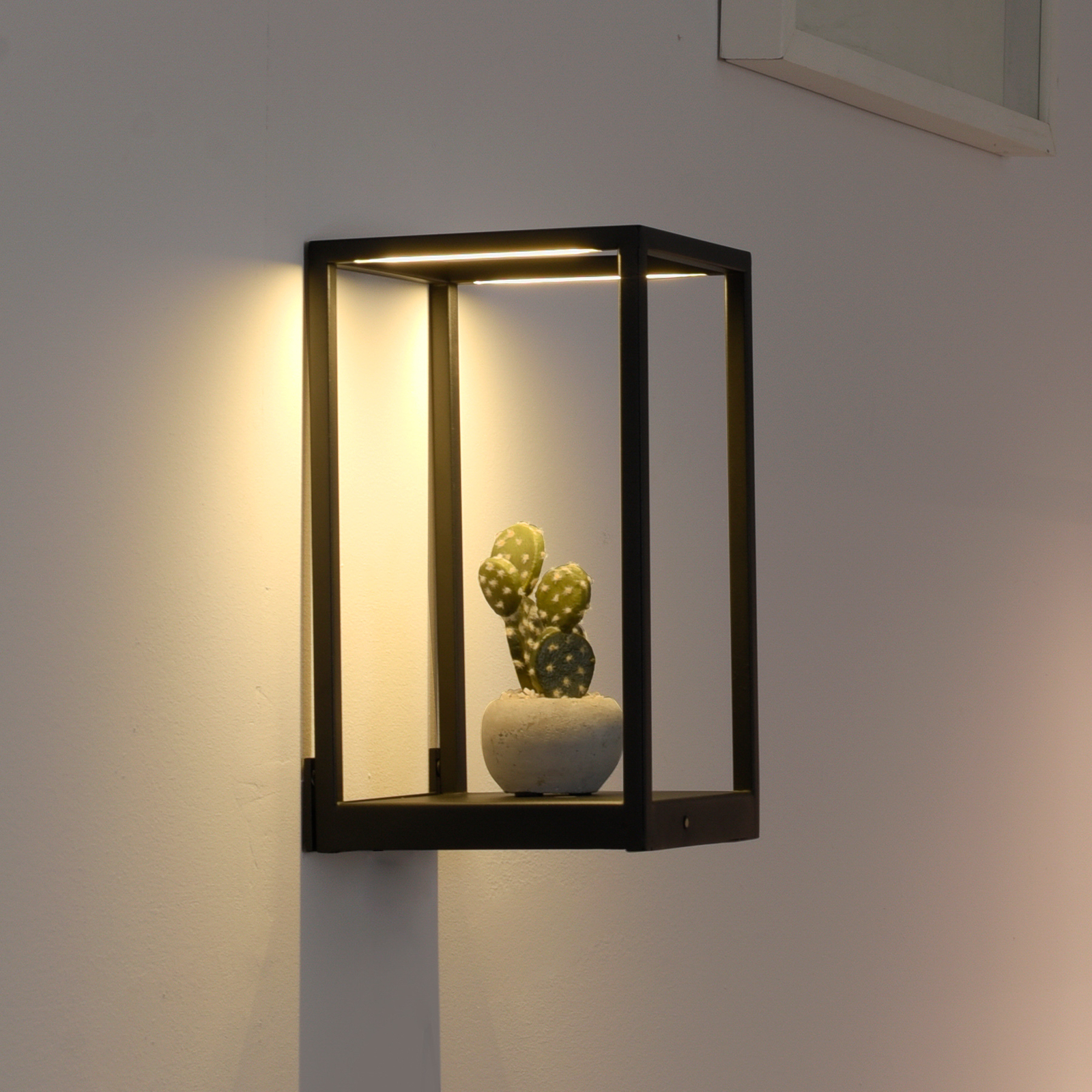 Paul Neuhaus Contura LED-vegglampe i svart