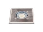 Insa Square Recessed Ground Spot IP67 Stainless Steel - Lindby