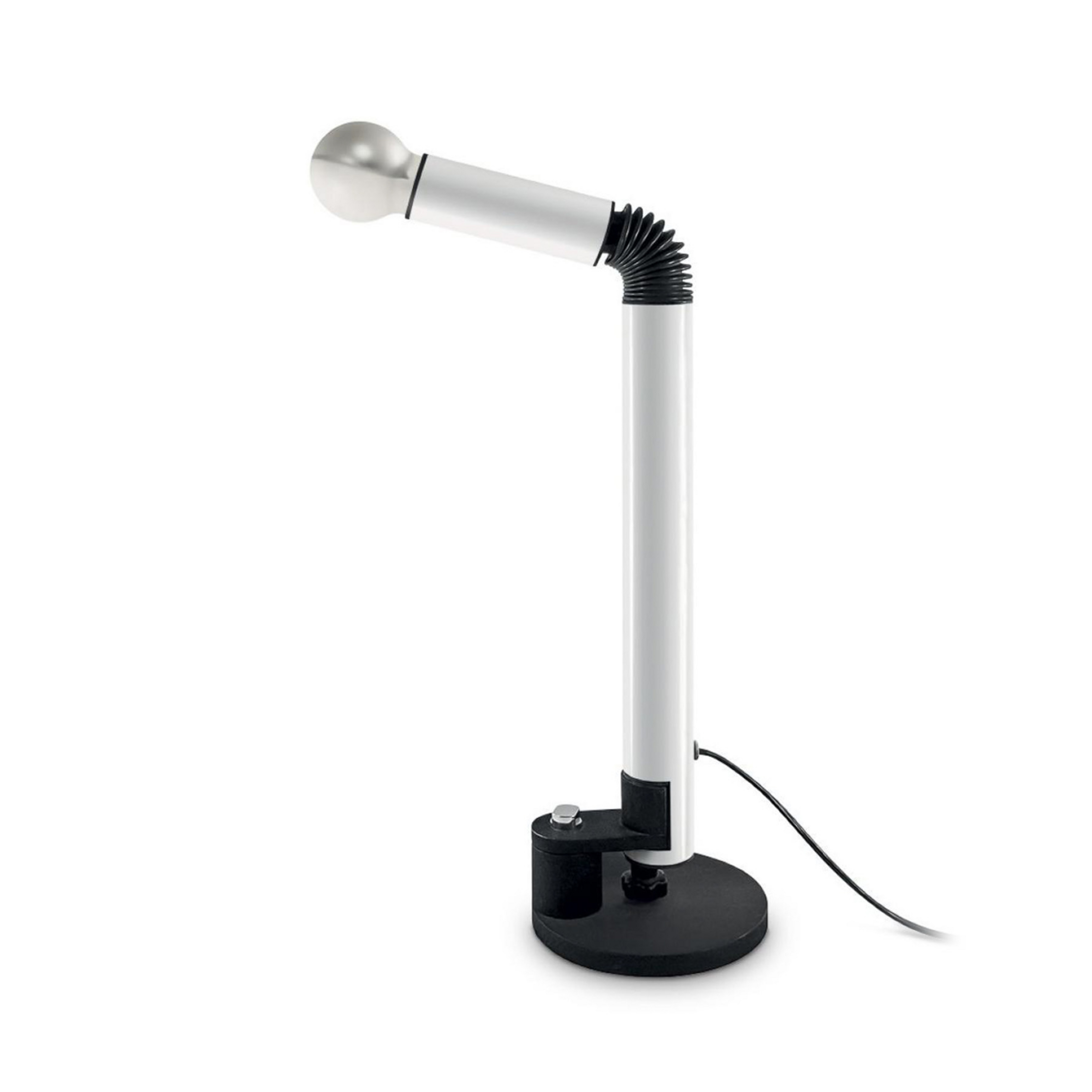Stilnovo Tischlampe Periscopio, weiß, Höhe 68 cm, Metall