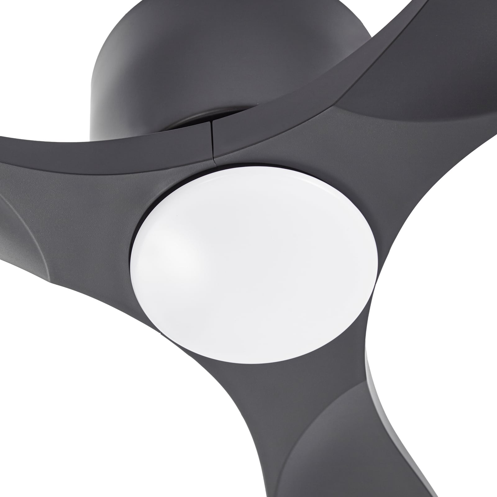 Lucande Smart LED-Deckenventilator Moneno, schwarz, DC, Tuya