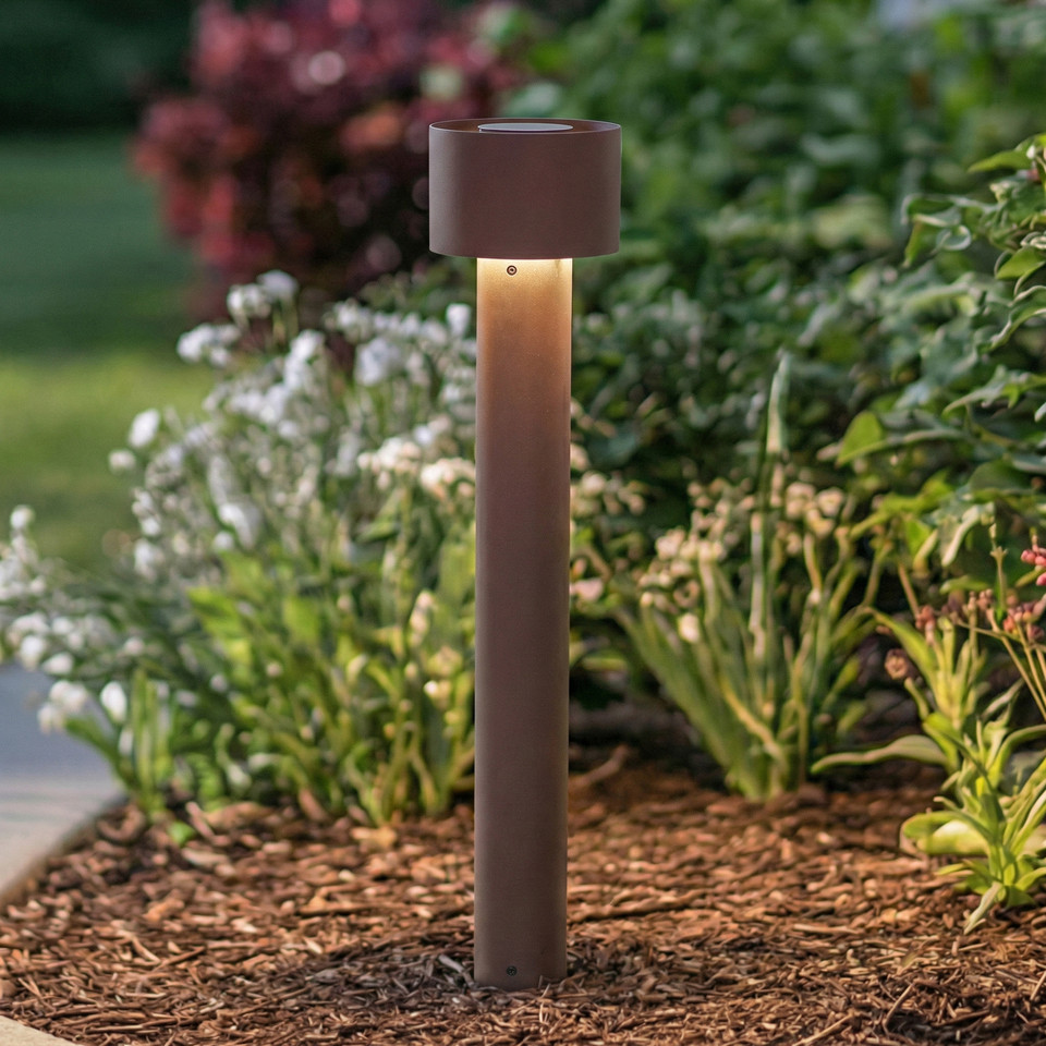 Arcchio Milten LED-väglampa, brun / rost från Arcchio