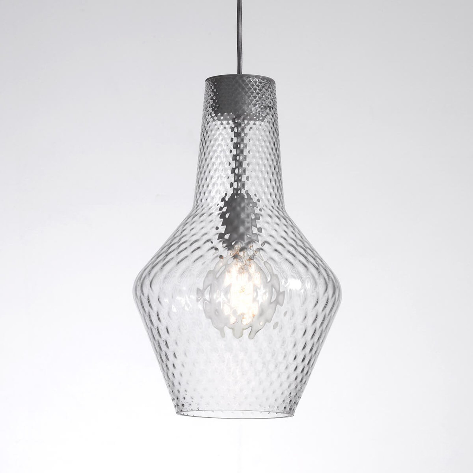 Hanglamp Romeo 130 cm, transparant Glas