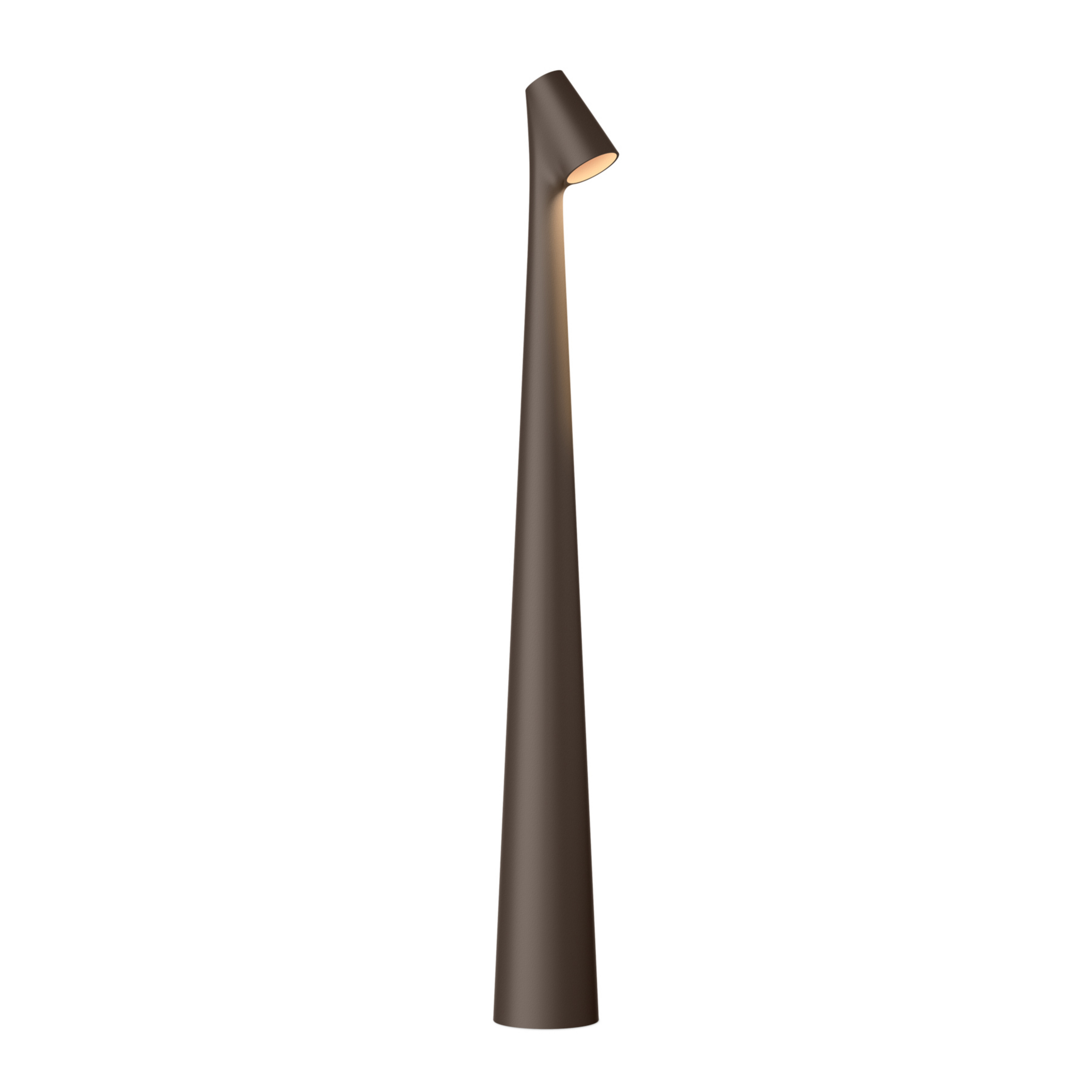 Africa Portable, marrone scuro, altezza 45 cm, LED, batteria ricaricabile -
