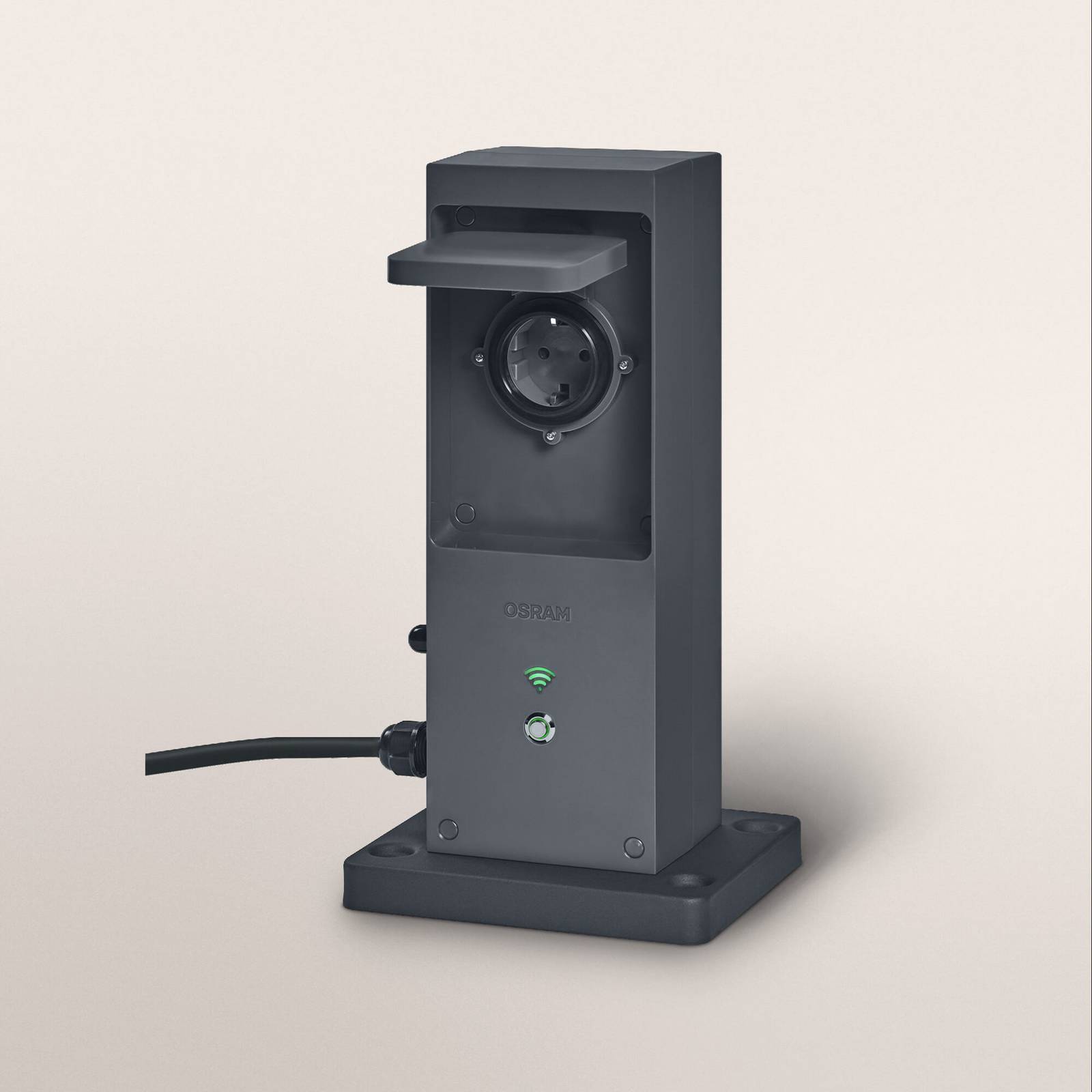 OSRAM SMART+ Listwa zasilająca WiFi, antracyt, IP44, 2-krotna