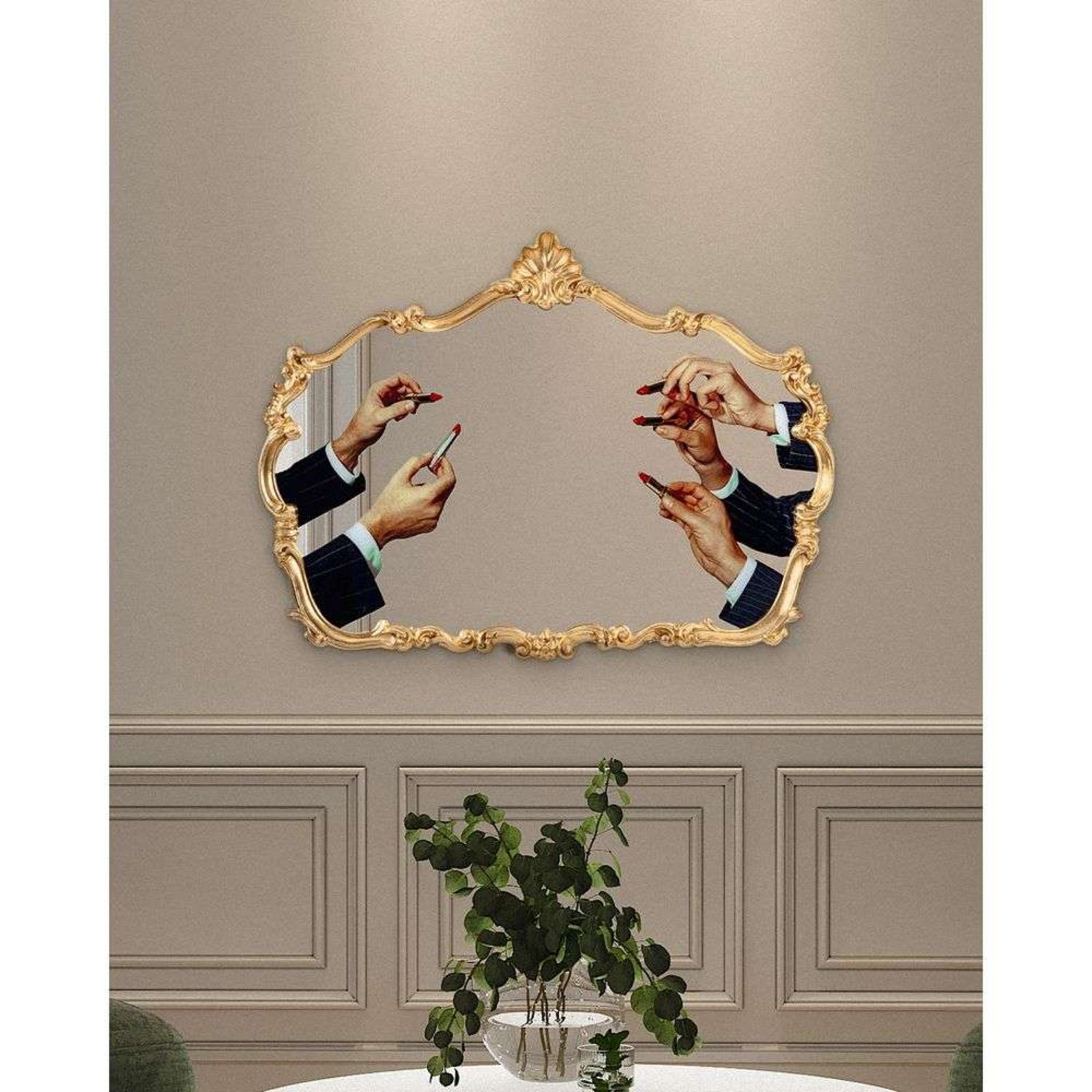 Toiletpaper Baroque Mirror Gold - Seletti