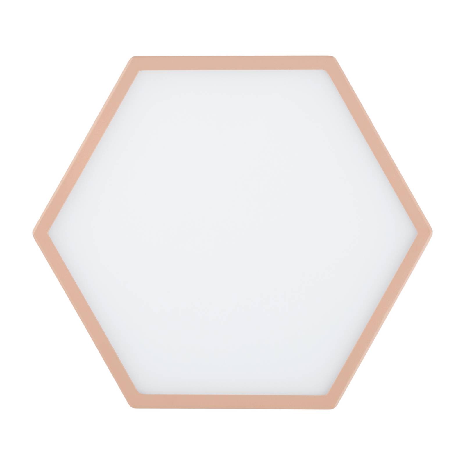 Lampa sufitowa LED Libre, brzoskwiniowa, stal, 3000 K