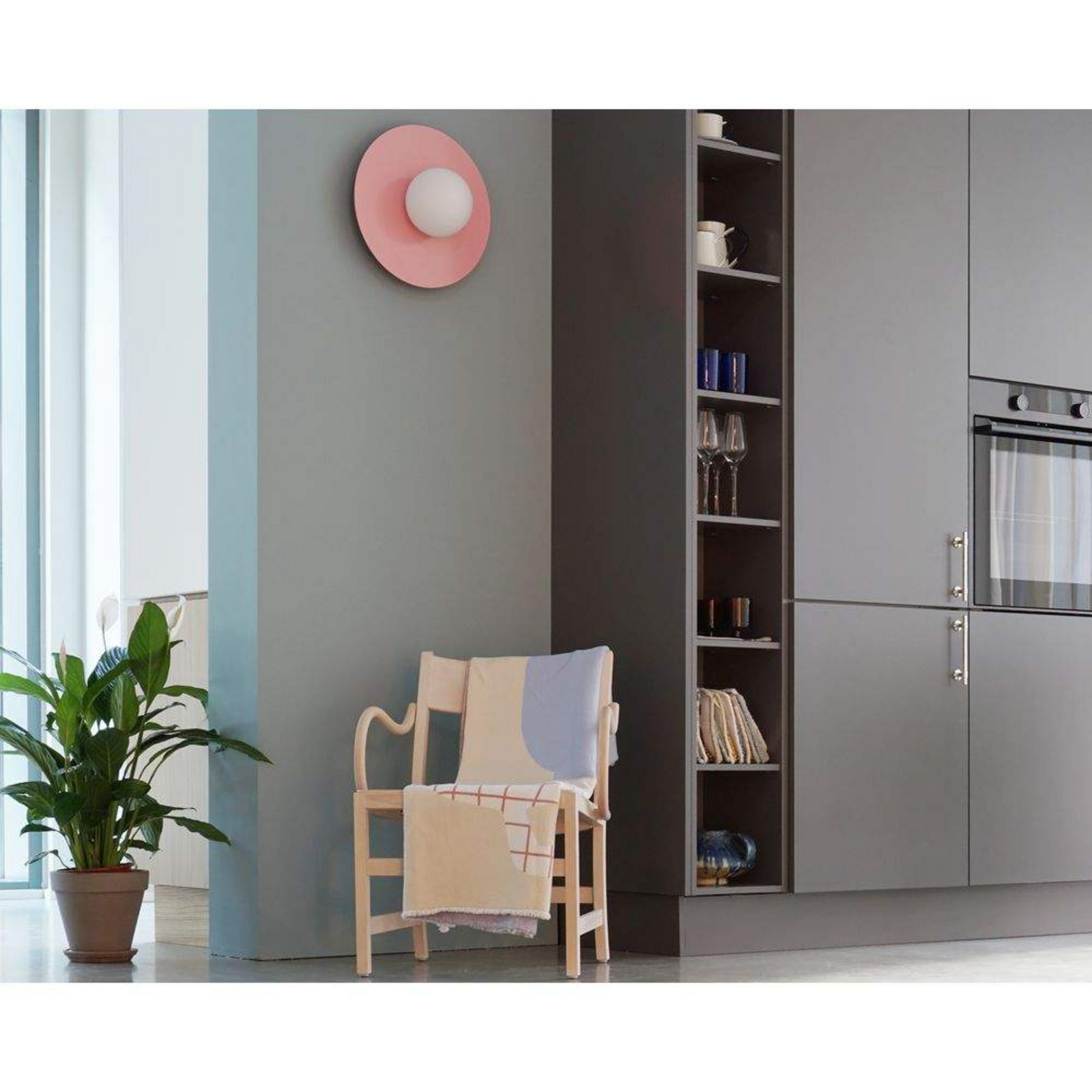 Candy Big Circle 360 S v&auml;gglampa, rosa Swedish Ninja - Vardagsrum - Metall