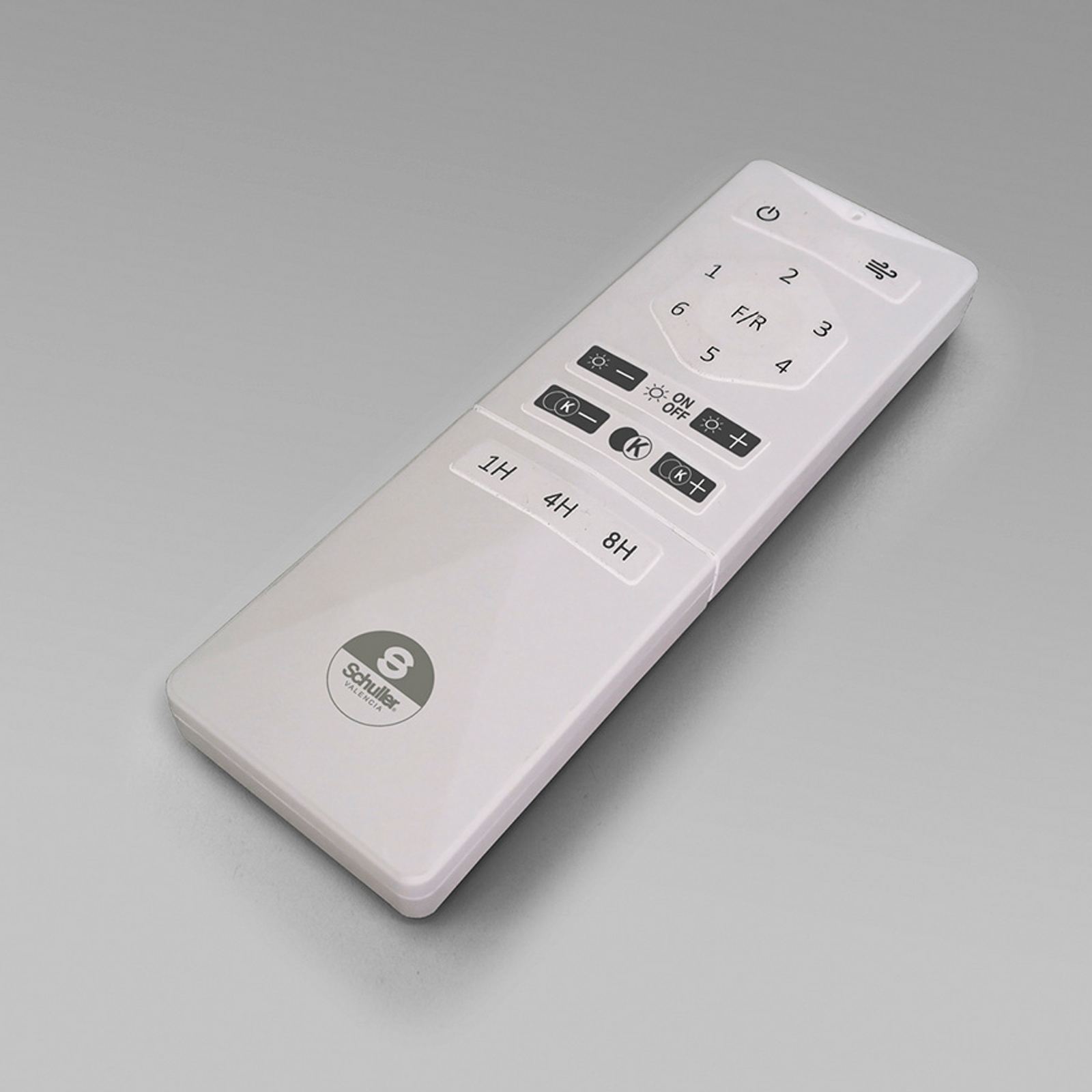 LED stropni ventilator Vento bel/dimno siv DC, Ø 100 cm tih