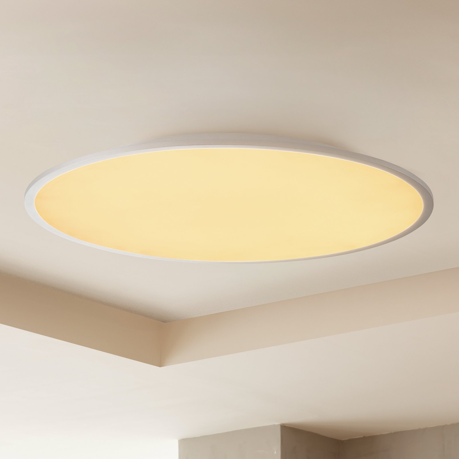 Narima LED Loftlampe CCT Ø80 White/Silver - Lindby