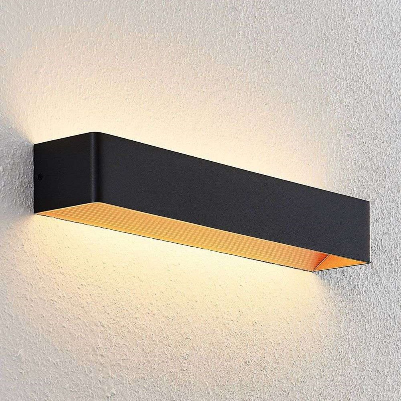 Karam LED Candeeiro de Parede W53 Black/Gold - Arcchio