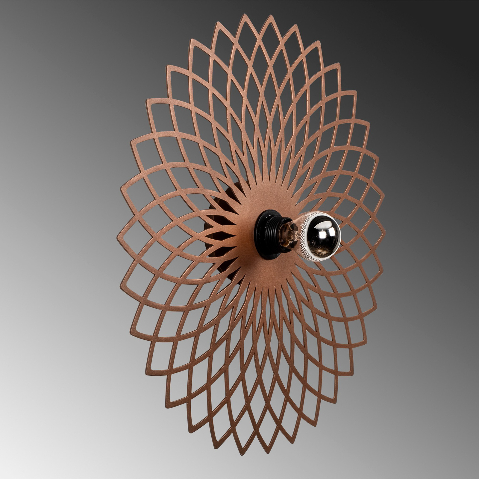Fellini MR-988 wall lamp hole pattern Ø50cm copper