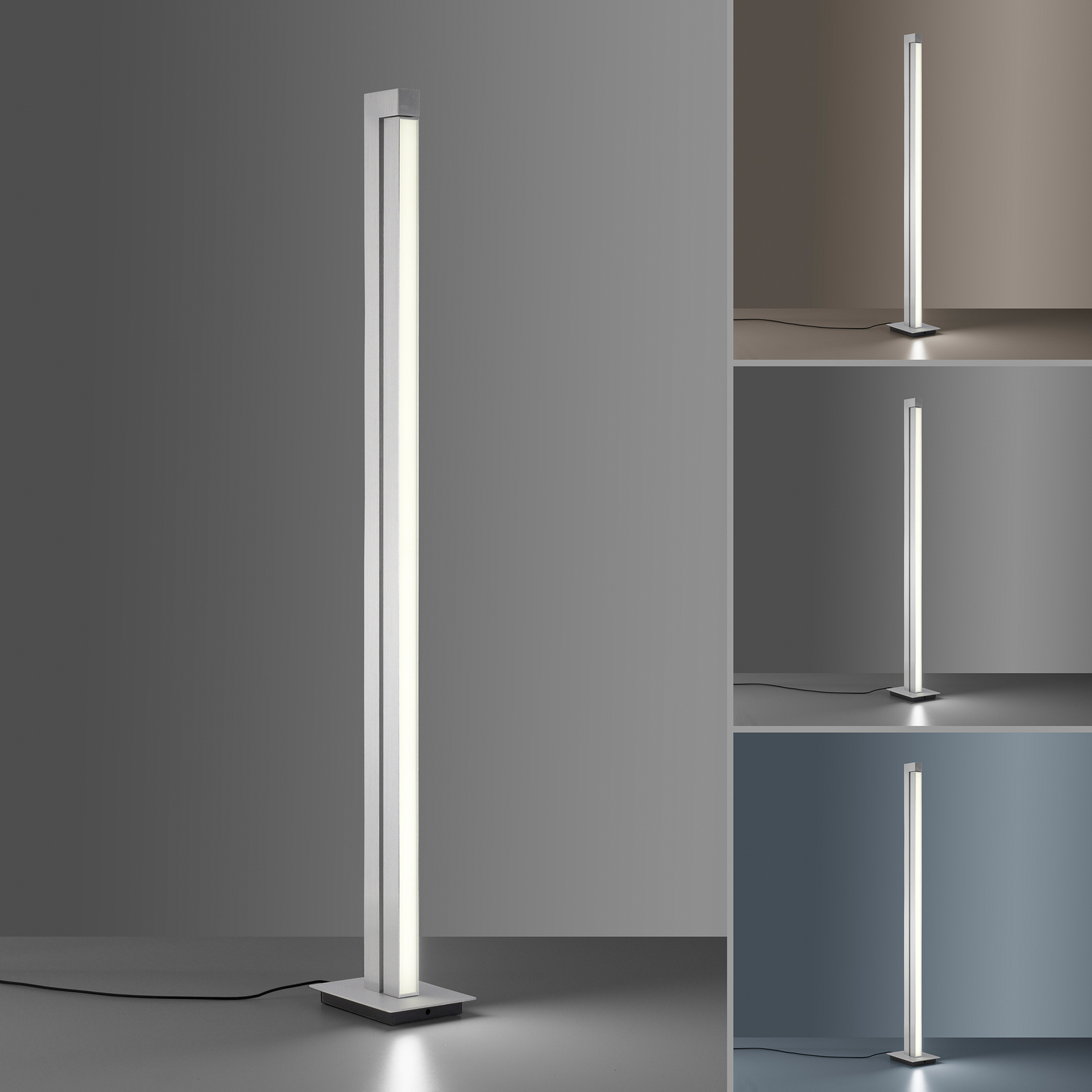 Lines Floor LED-Stehlampe, diamond, 140 cm, CCT, dim. - PURE Lines Floor LED-Stehlampe, diamond, 140 cm, CCT, dim. - PURE