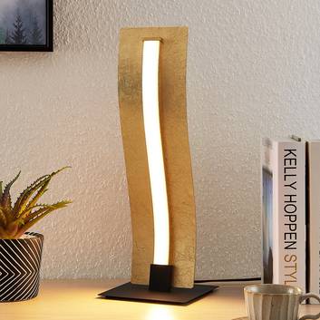 Lindby Larisa LED-bordlampe i bølget design