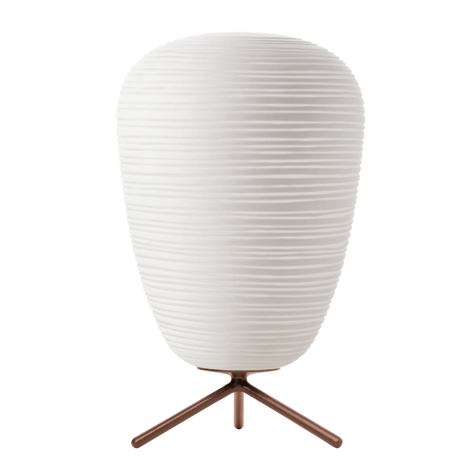 FOSCARINI Foscarini Rituals 1 glass table lamp with dimmer, for Living / Dining Room, handblown glass, metal, E27, 105 W, energy efficiency: A++, H: 40 cm