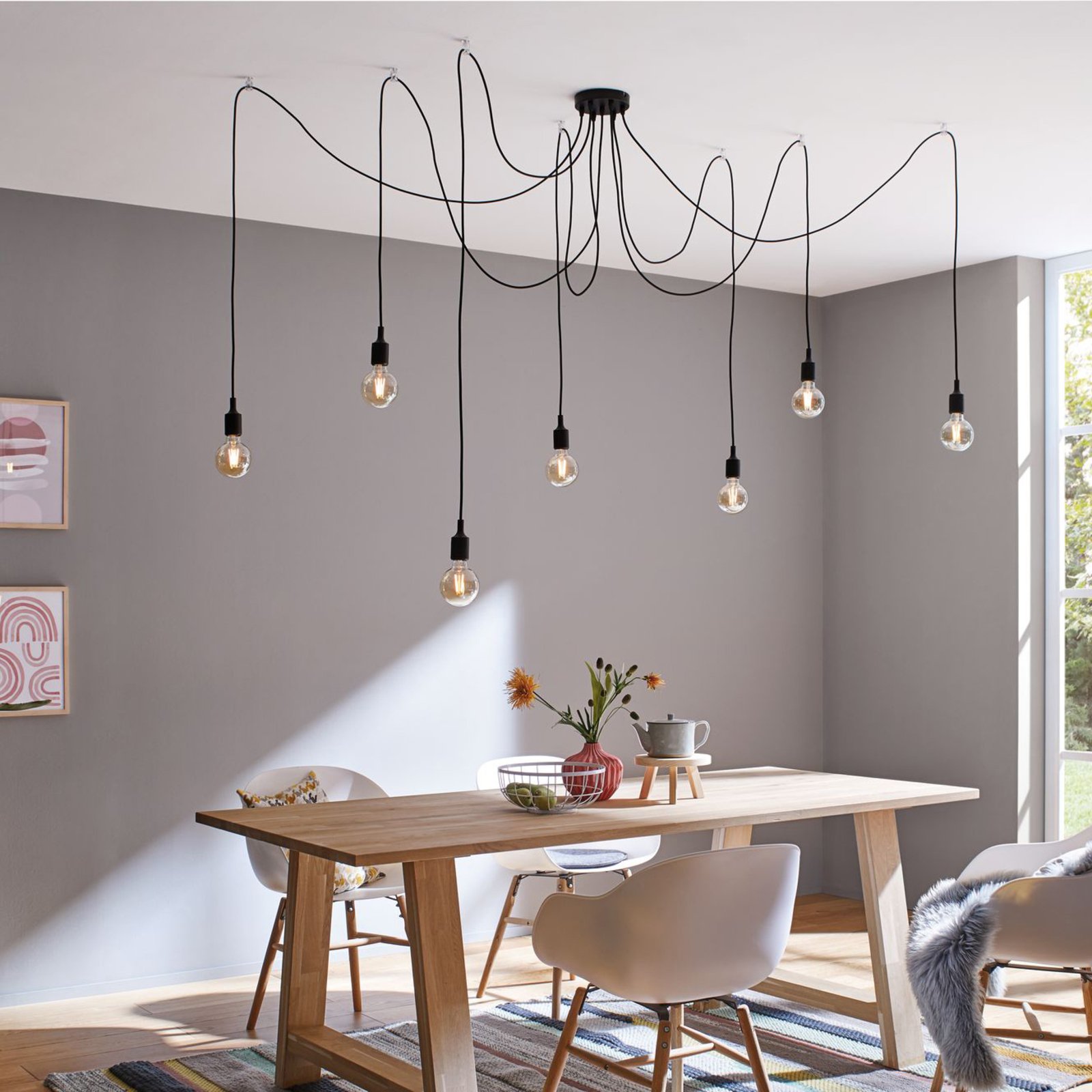Ketil 7 Pendant Black - Paulmann