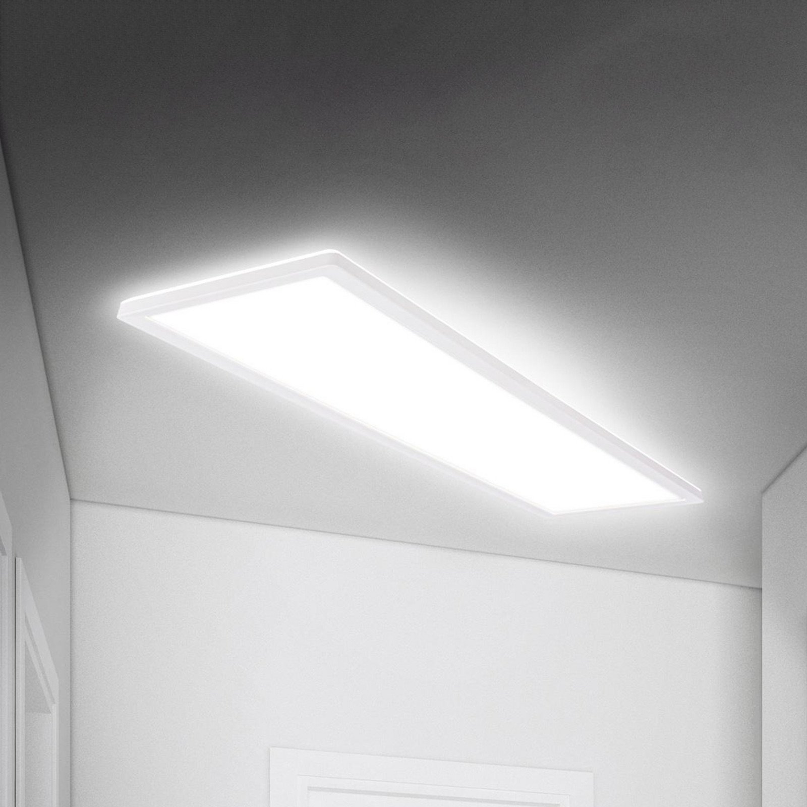 Briloner Panoul Move LED senzor 98 x 20 cm IP44 plastic alb - Hol