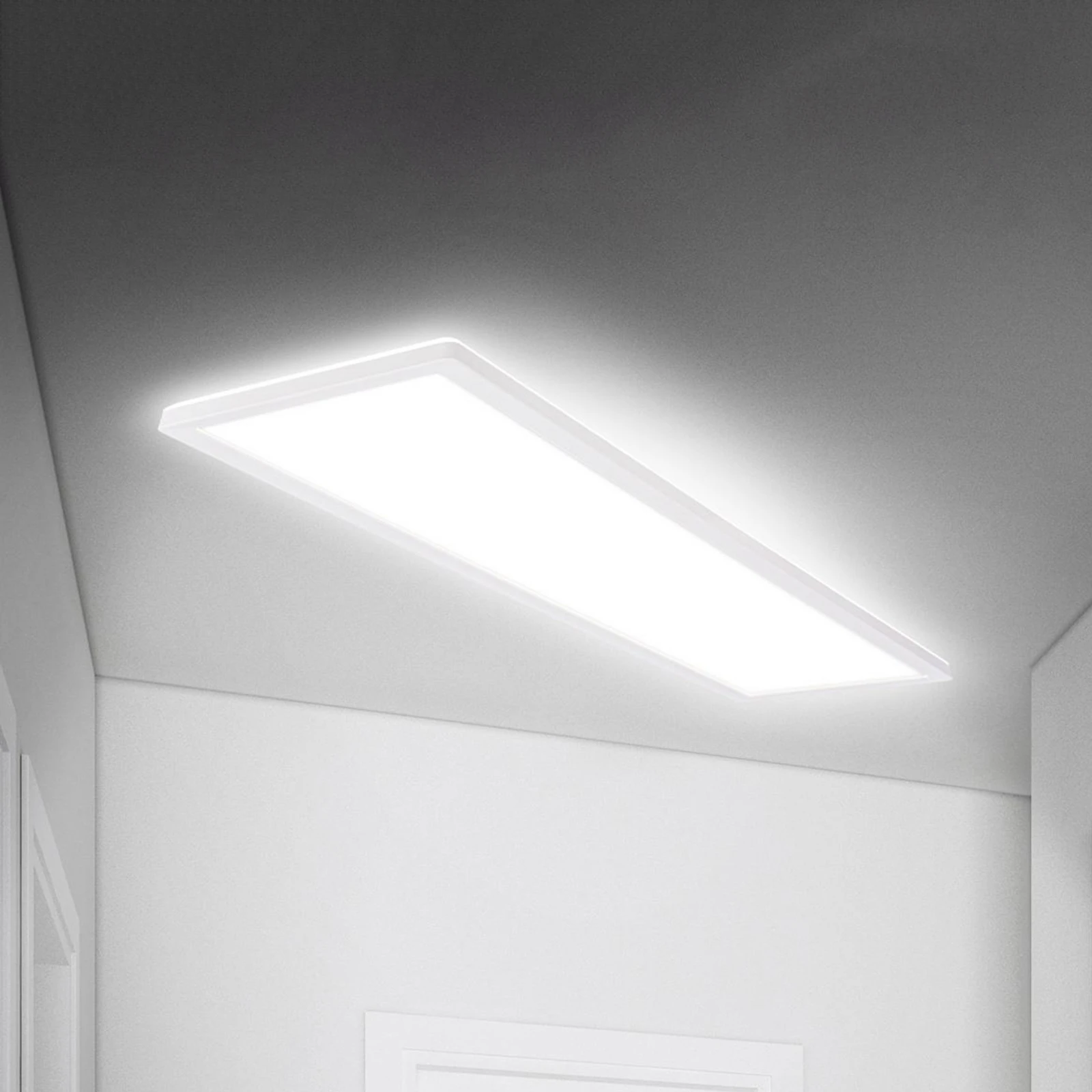Move LED paneel, sensor, 98 x 20 cm, IP44, kunststof, wit