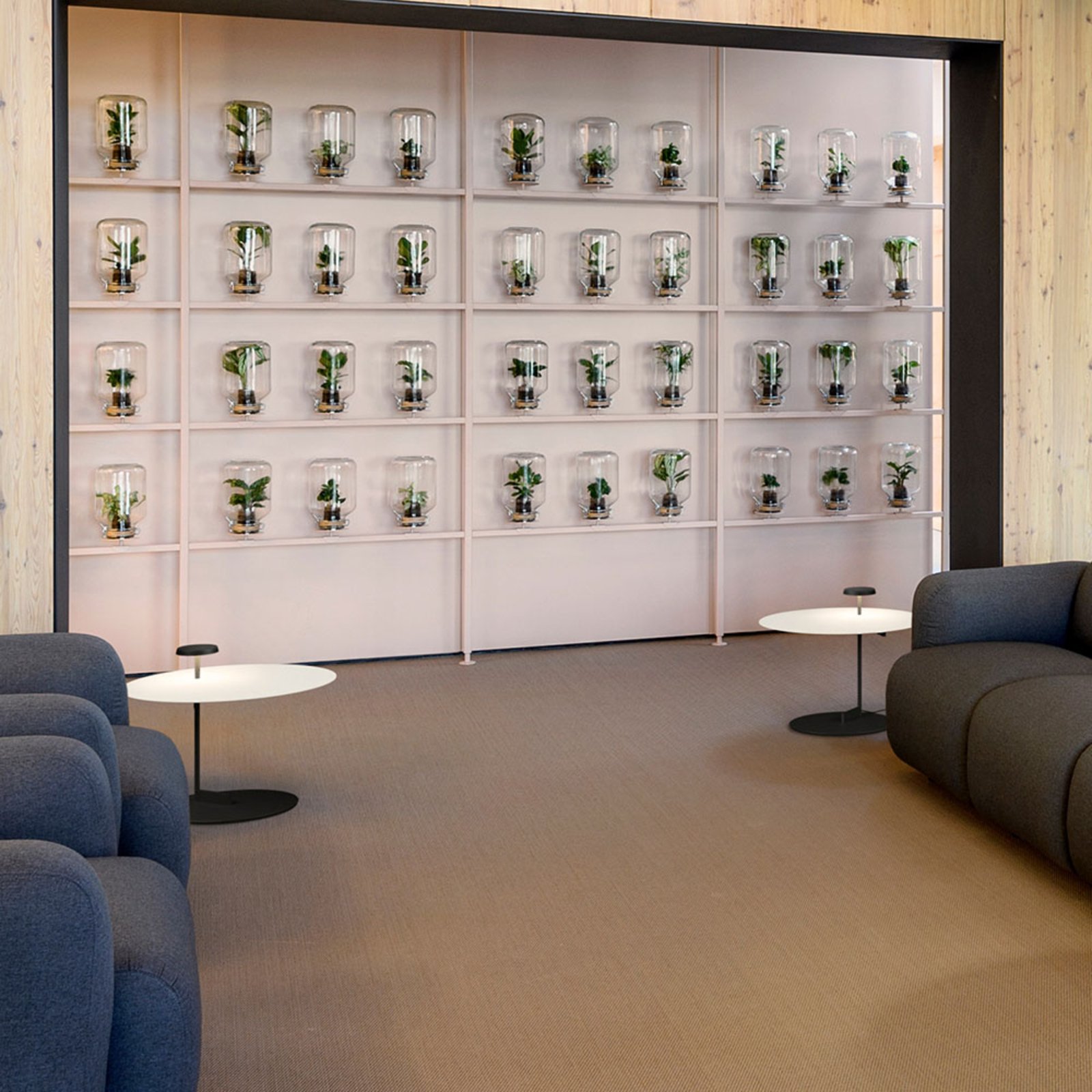 Flat LED-Bodenlampe 43 cm weiß, dimmbar - Vibia Flat LED-Bodenlampe 43 cm weiß, dimmbar - Vibia