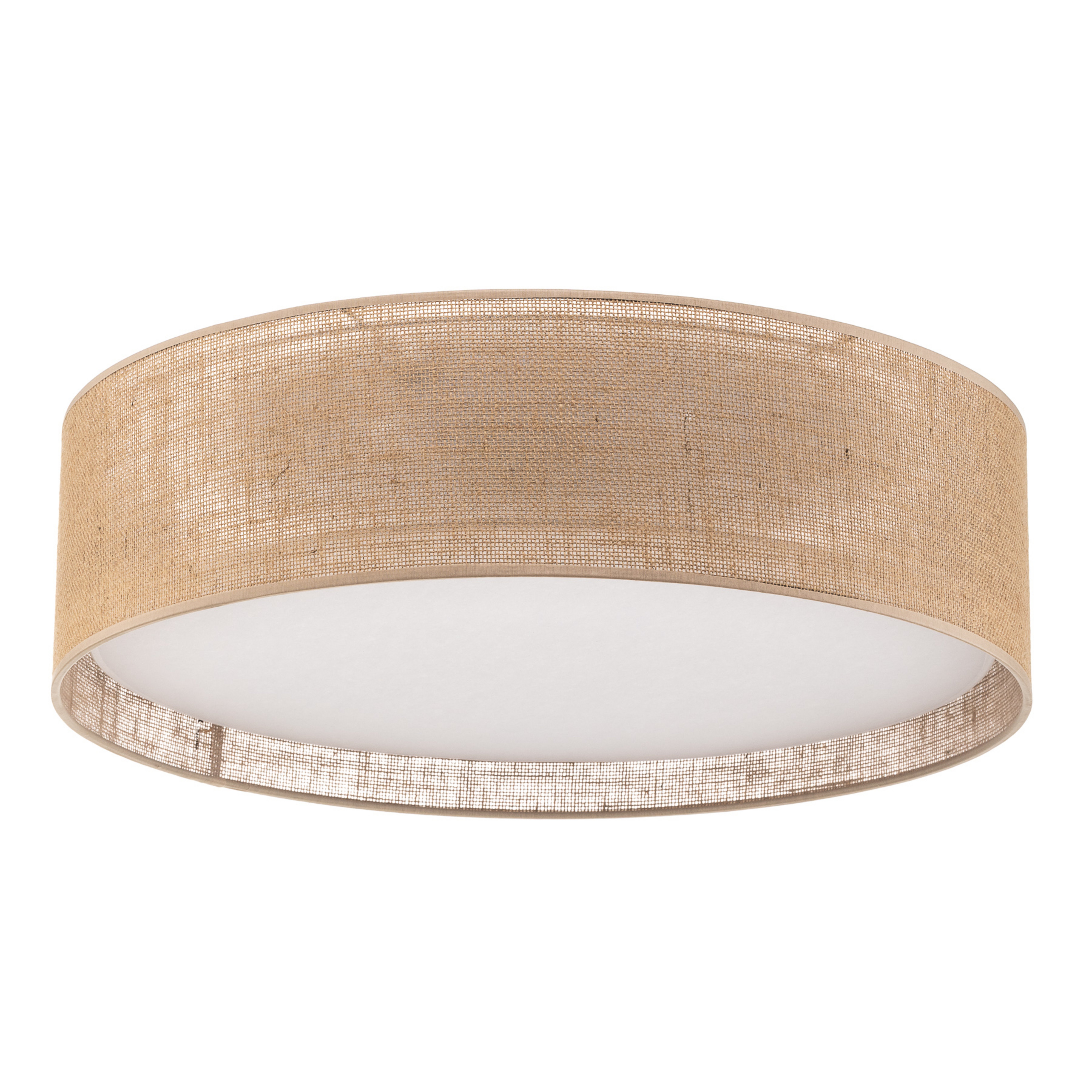 Jute plafondlamp Ø 60 cm beige textiel