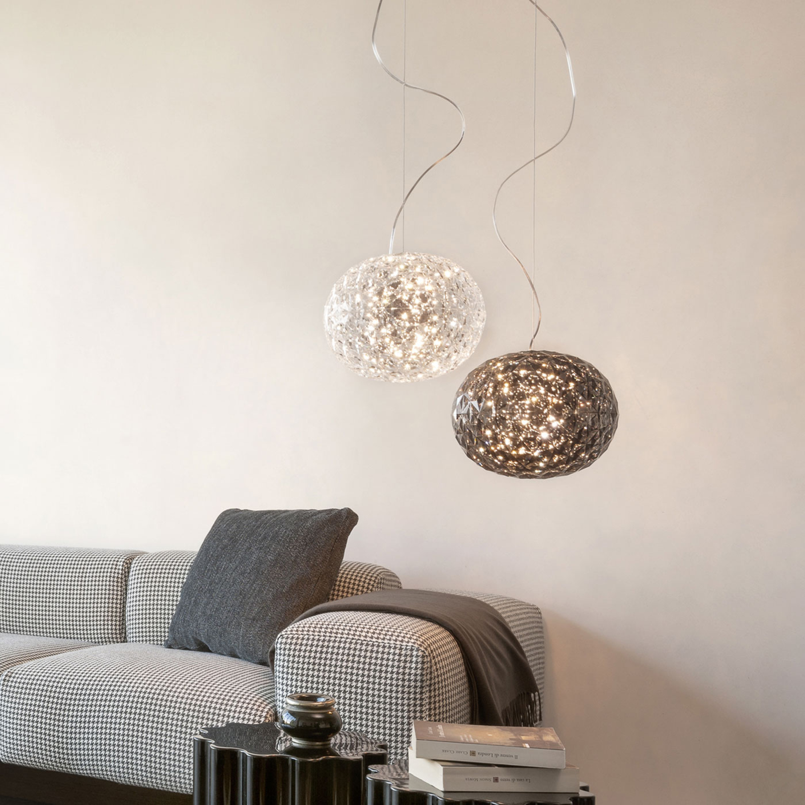 Transparante LED design hanglamp Planet