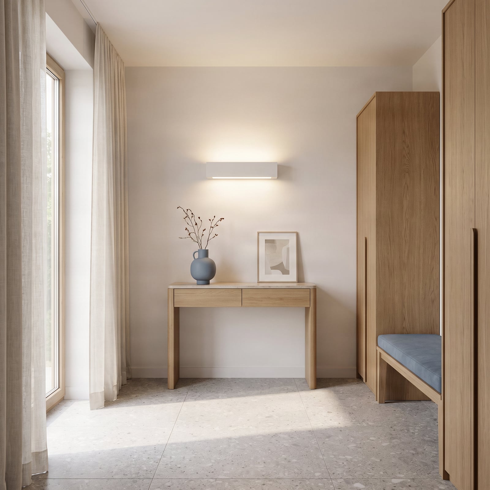 Arya Vegglampe White - Lindby