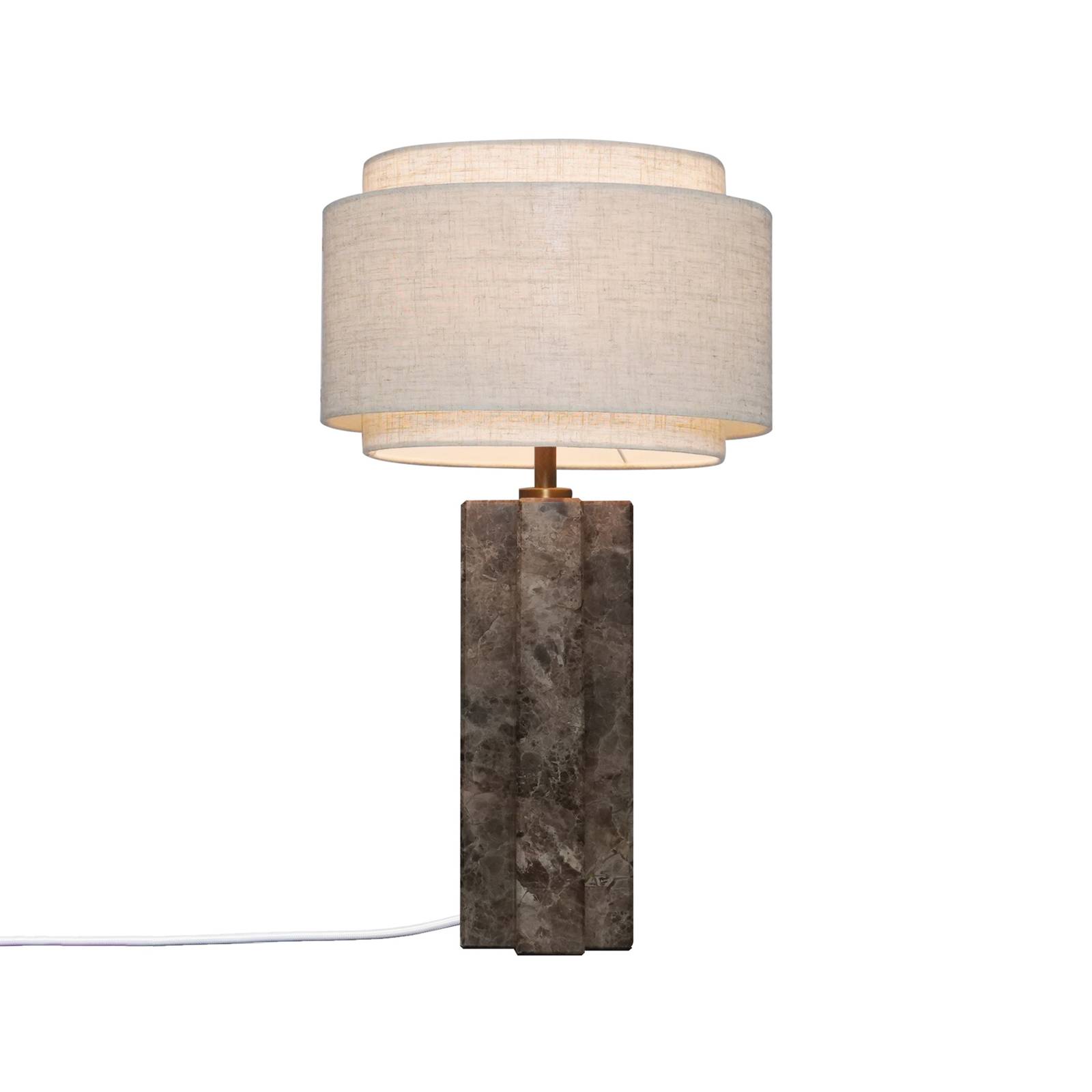 DFTP by Nordlux Takai bordlampe af tekstil og marmor