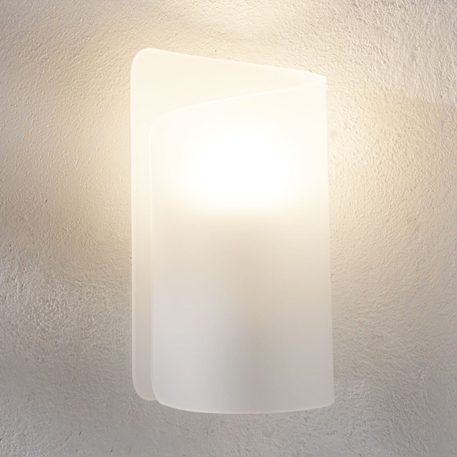 Wandlamp Papiro, gesatineerd