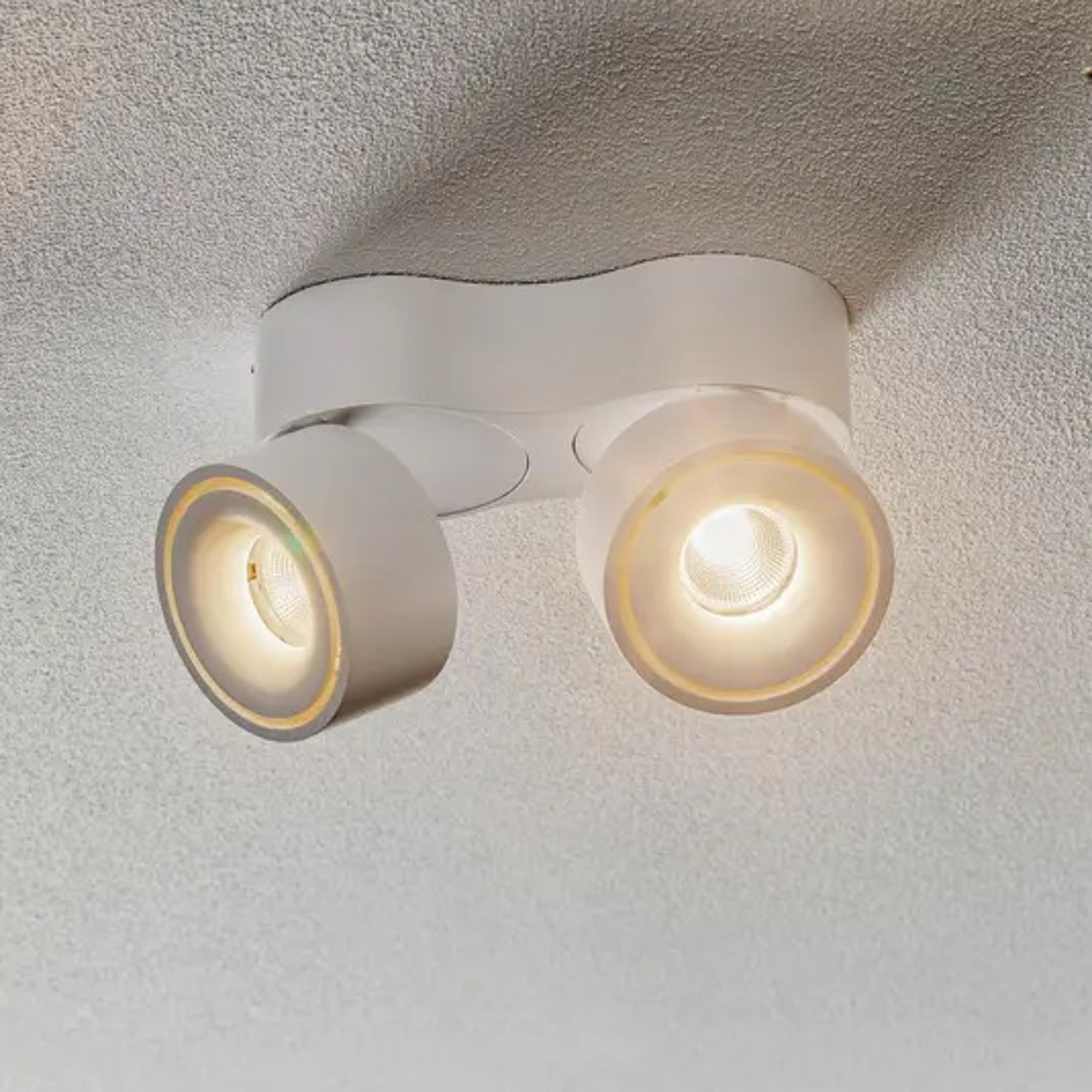 Egger Clippo Duo LED-Deckenspot, schwarz, 2.700K