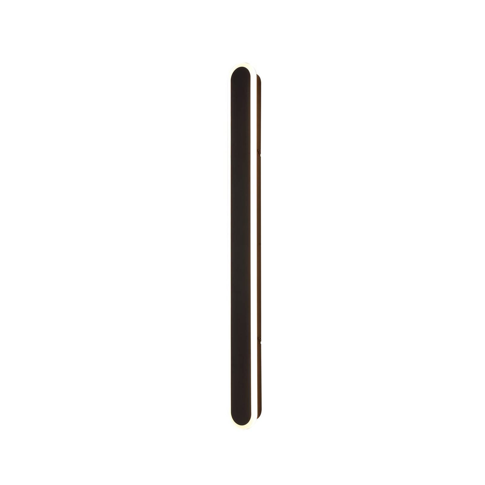 LED-Außenwandleuchte Bordo Höhe 90 cm schwarz Aluminium