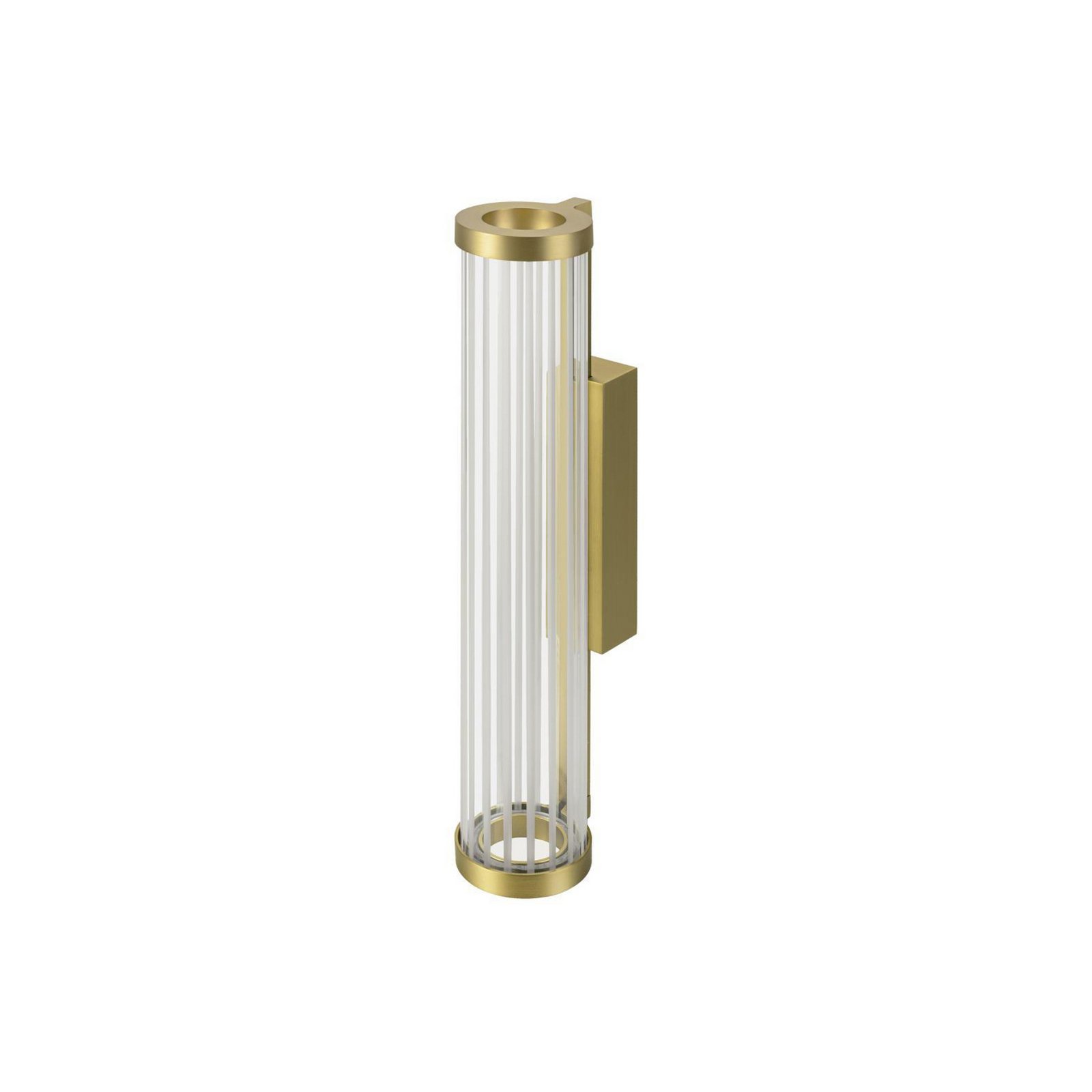SLV LED стенна лампа Quimera, месинг, височина 41 cm, CCT