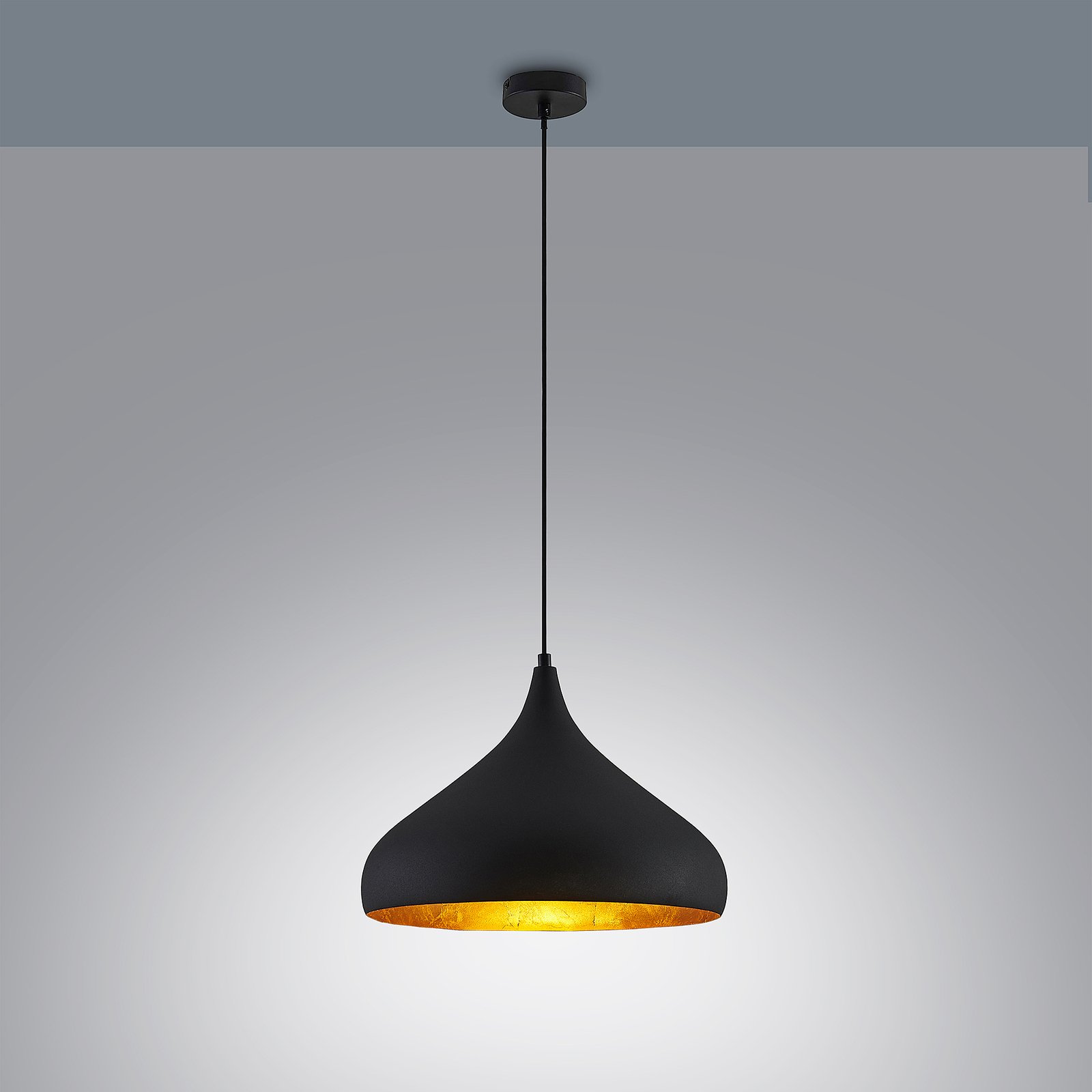 Lunus Pendelleuchte Black/Gold - Arcchio