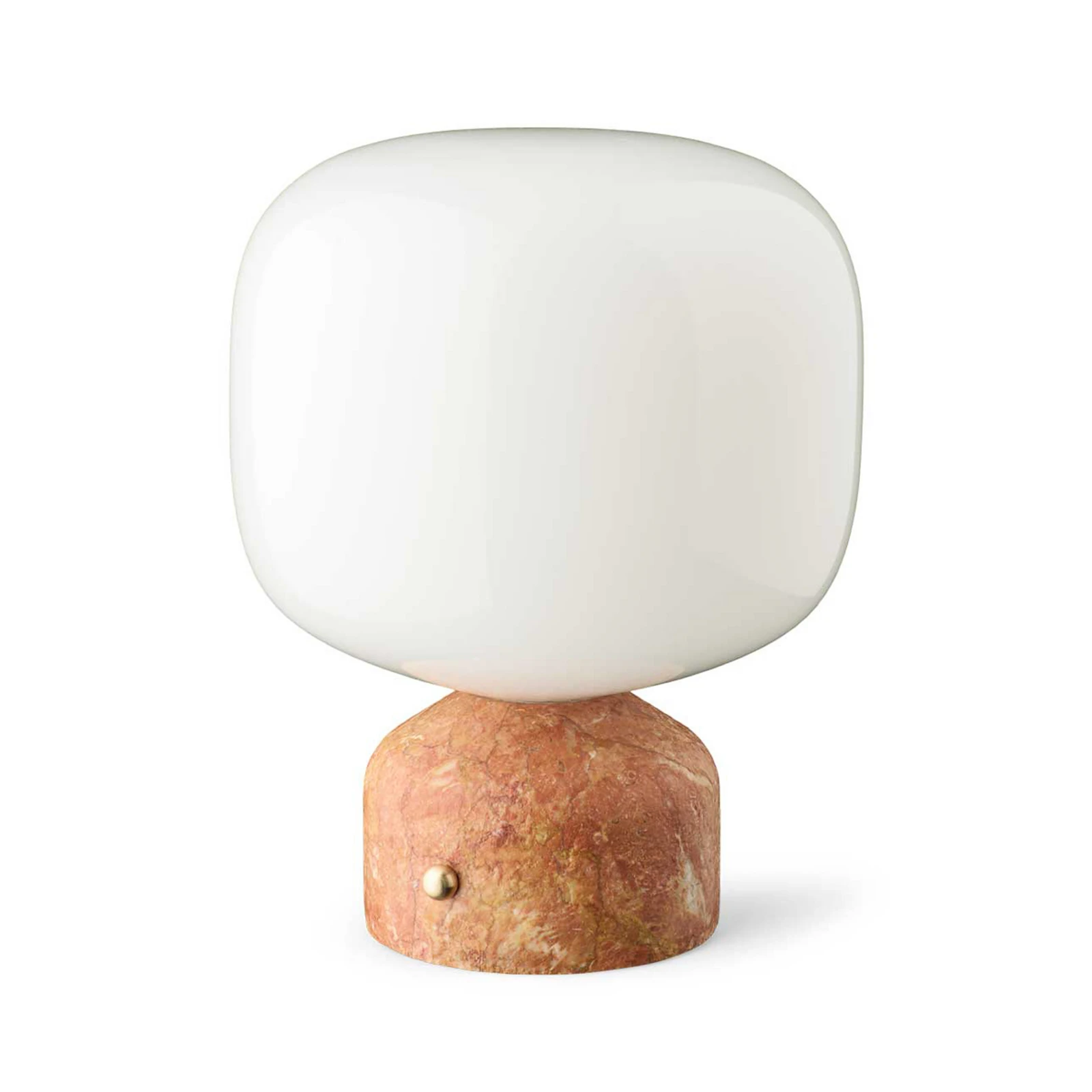 GEJST LED-Akku-Tischlampe Meemo, Marmor amber, Glas, USB