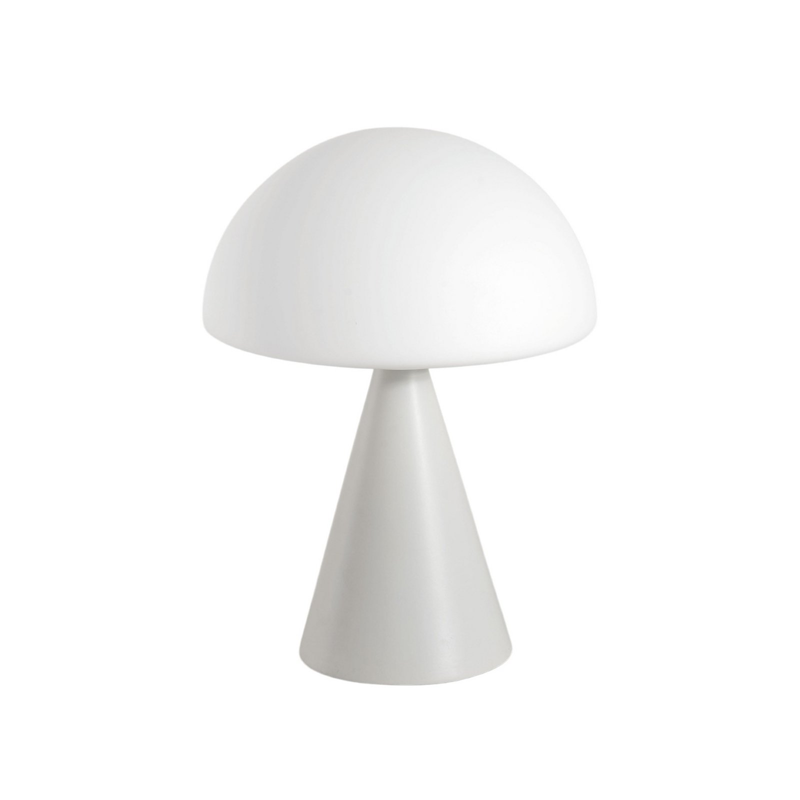 LED table lamp Blip, white, glass, CCT, touch dimmer