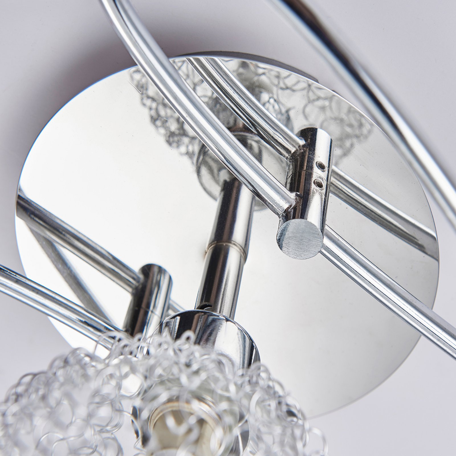 Lindby Deckenlampe Ticino, 65 cm, 5-flammig, Metall, Glas