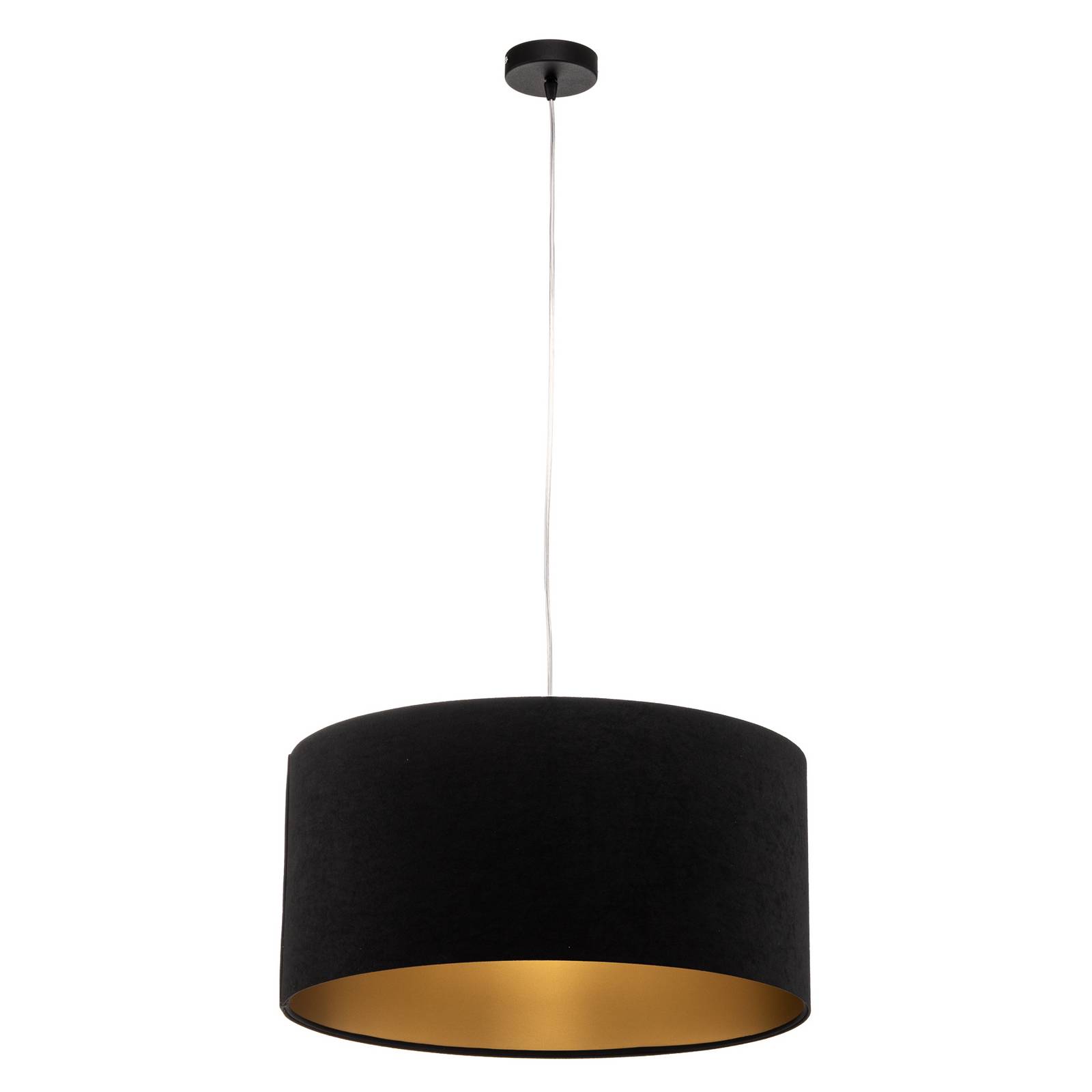Pendelleuchte Salina, schwarz/gold, Ø 50cm