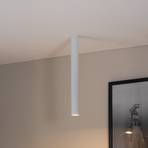 Spot pour plafond Tecno 1XL, acier, GU10, hauteur 60 cm, blanc