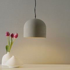 Висяща лампа Broni от бетон, Ø 20 cm