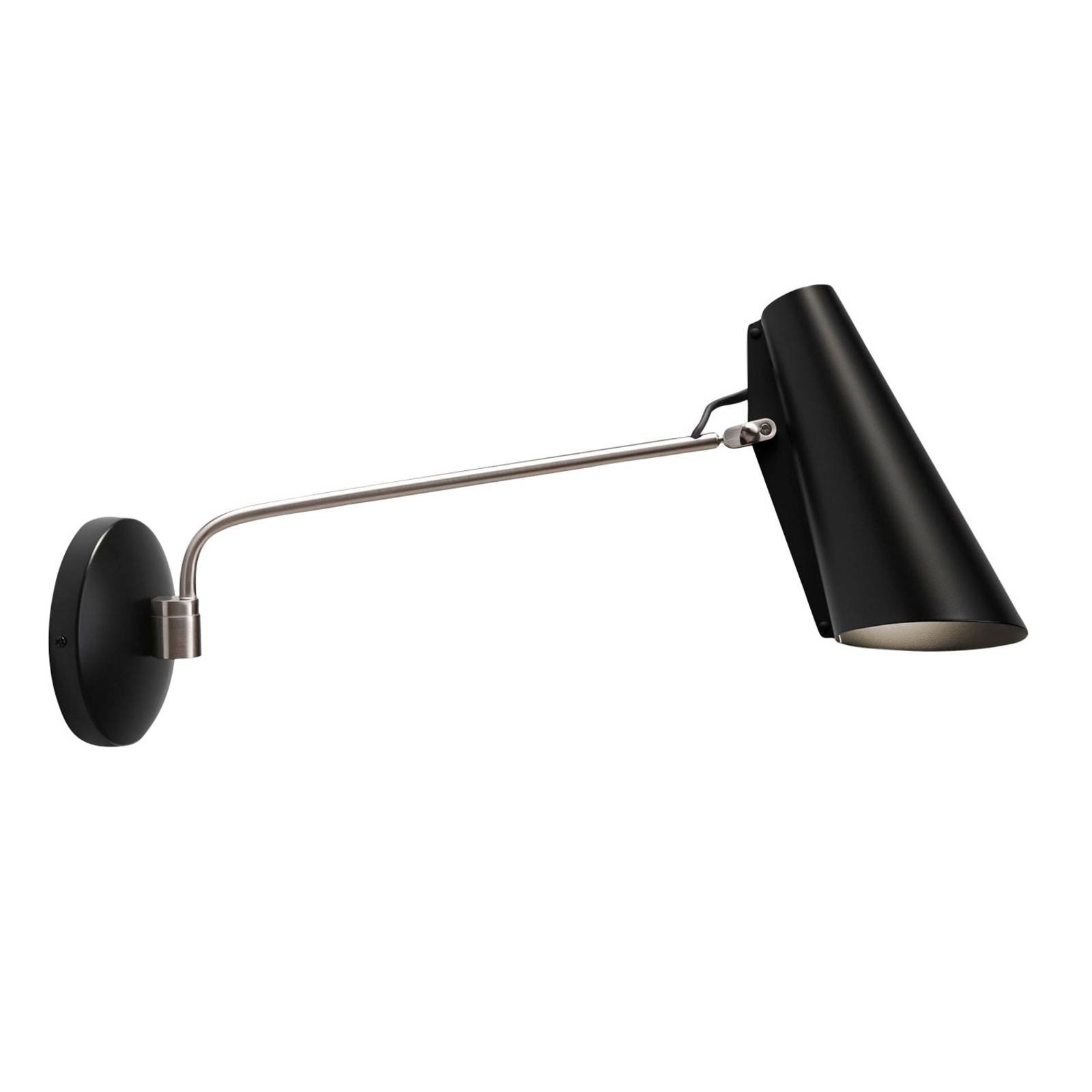 Northern Kinkiet designerski - lampa ?cienna - salon / jadalnia - czarna - aluminium