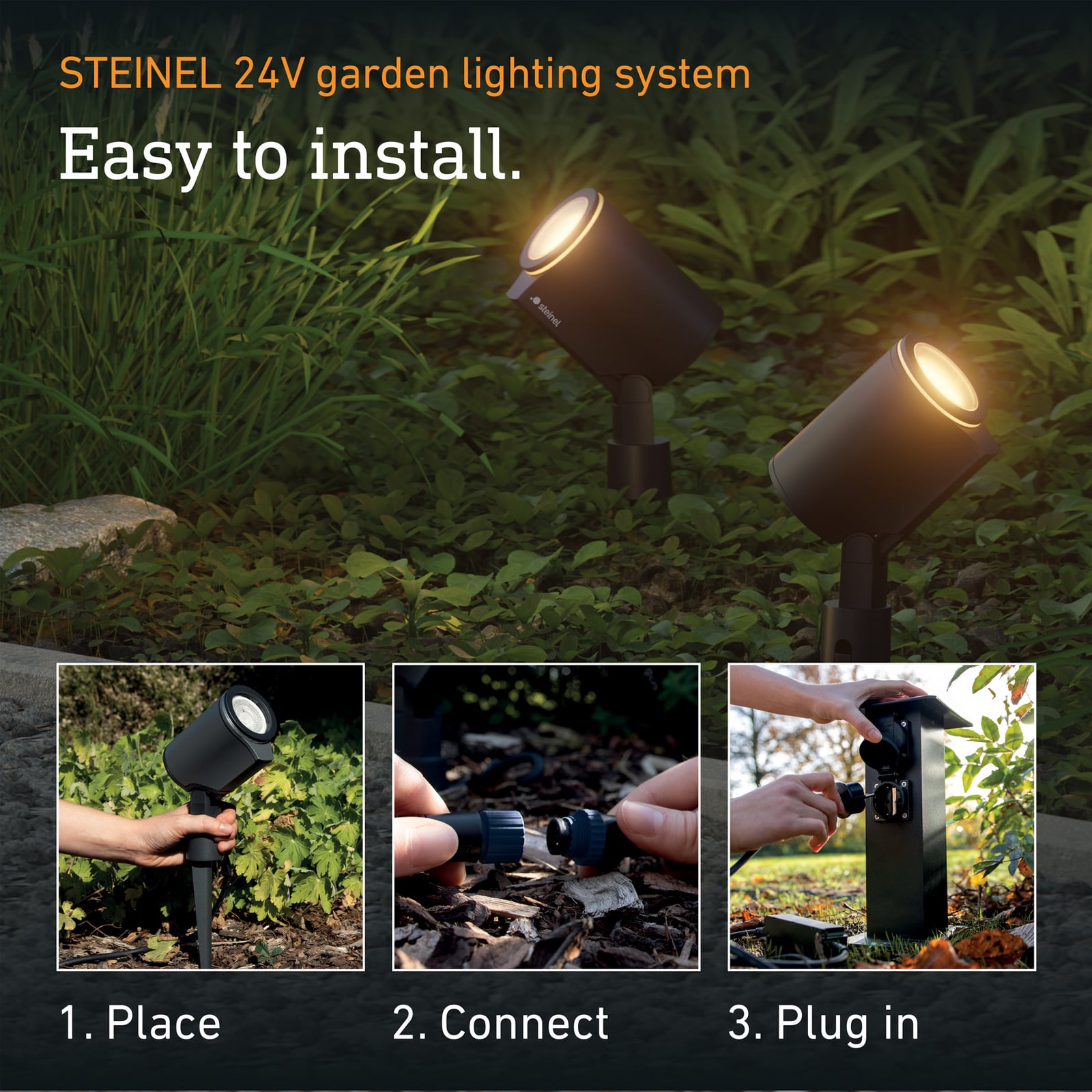 STEINEL LED spotlámpa Garden SC, érzékelő, antracit, IP65, RGBWW