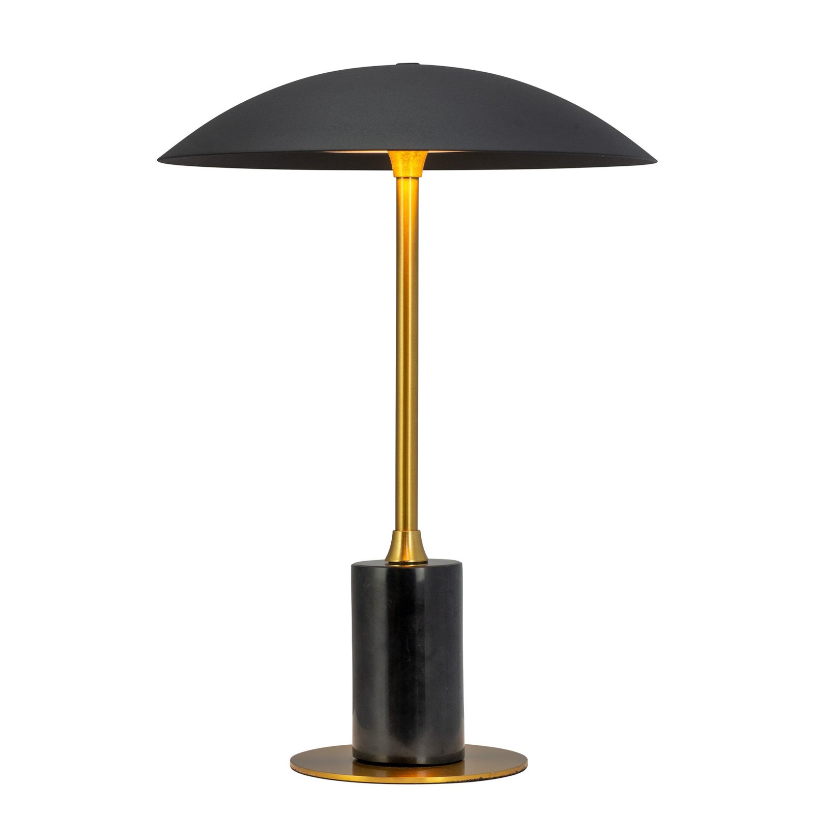 Dyberg Larsen Moon LED table lamp, black, height 33 cm