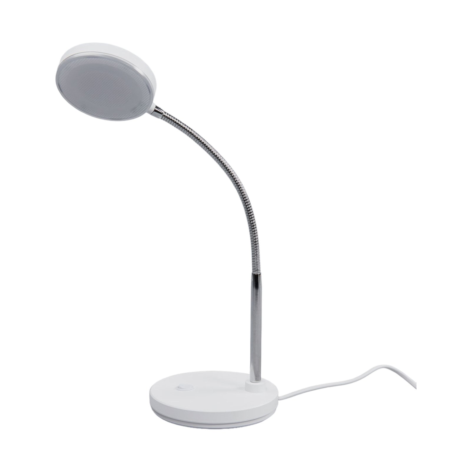 Weiße LED-Schreibtischlampe Milow