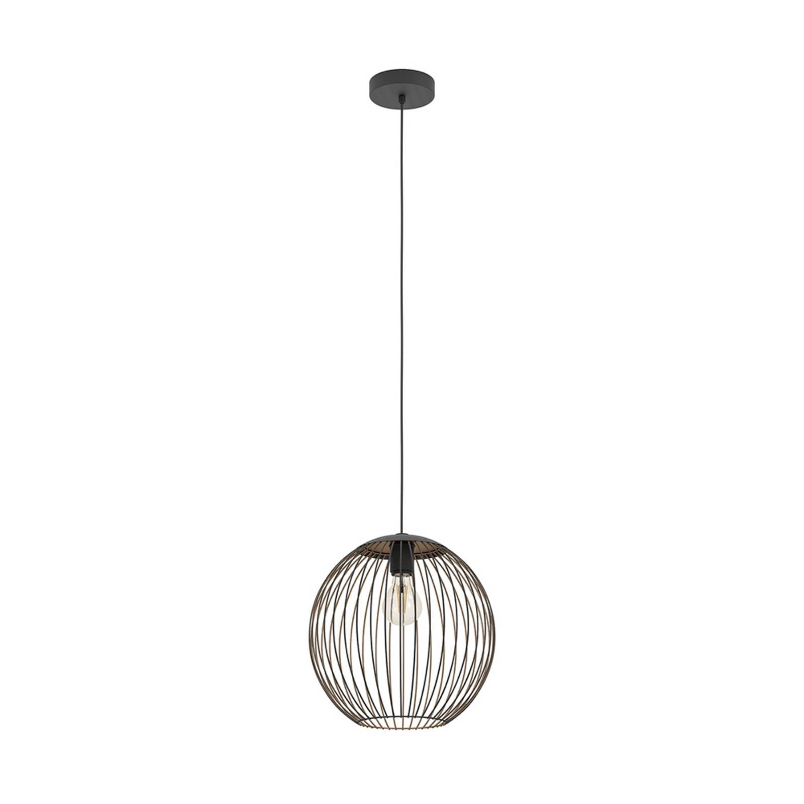EGLO Hängeleuchte ALMANZORA, Ø 32 cm, 1-flg., schwarz, E27