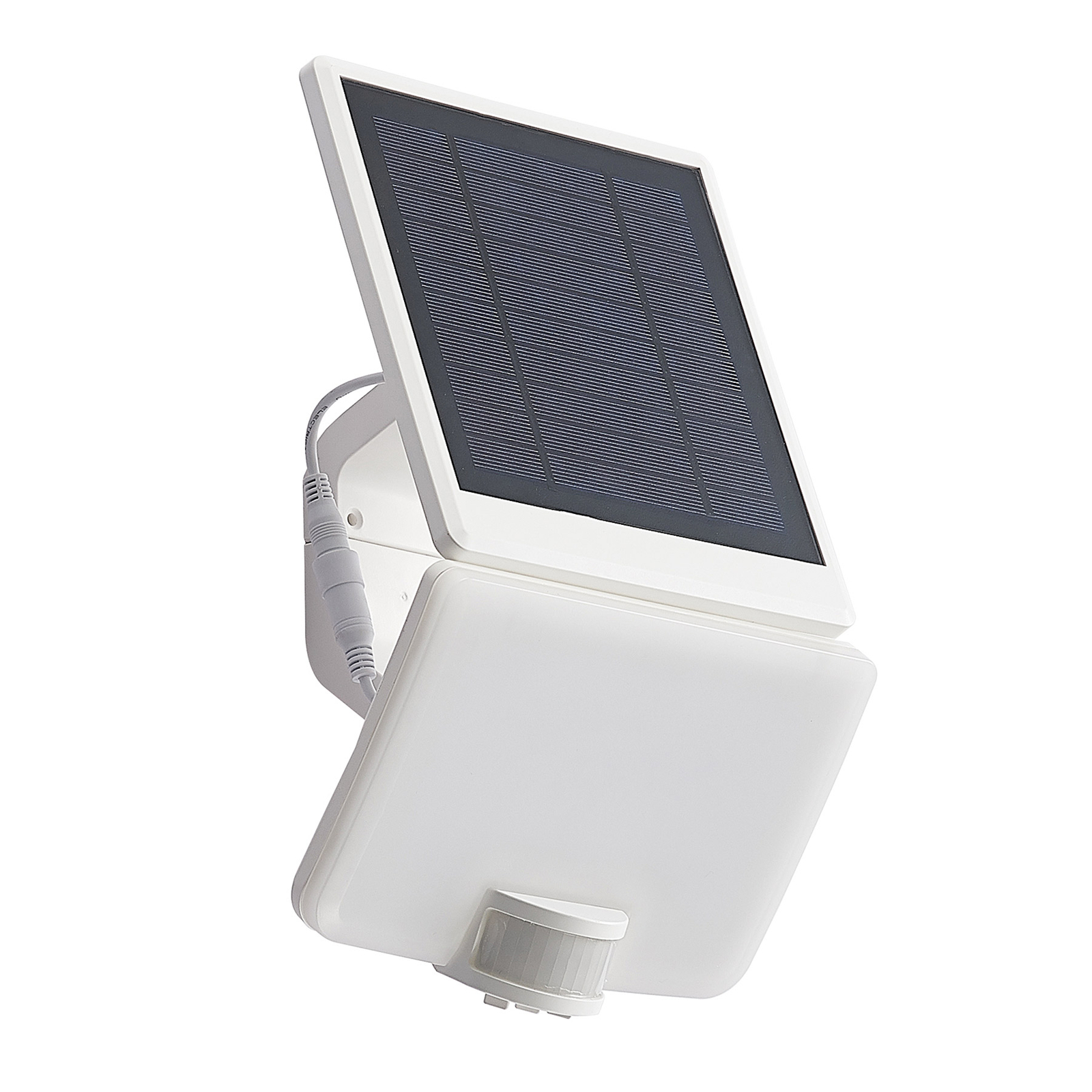 Prios Yahir applique LED solare, sensore, bianco