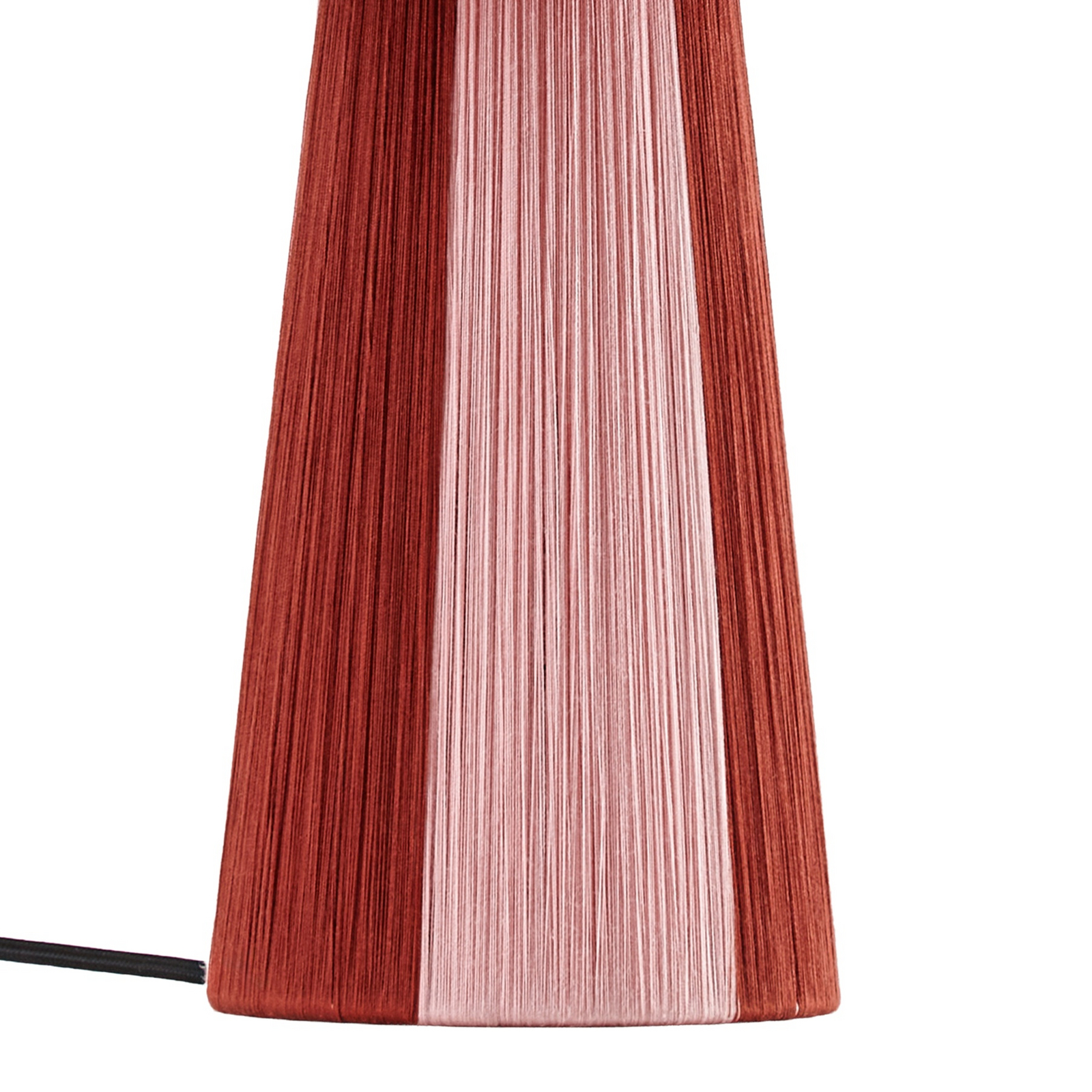 Stolová lampa Suly, červená/ružová, bavlna, výška 40 cm – Lindby Stolová lampa Suly, červená/ružová, bavlna, výška 40 cm – Lindby