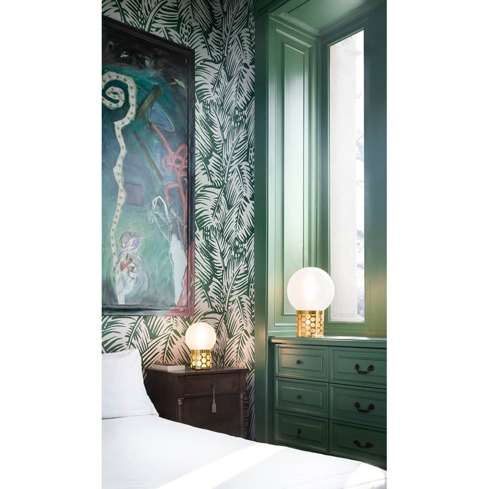 Atmosfera Bordlampe Medium Gold Slamp - Stue - Plastik